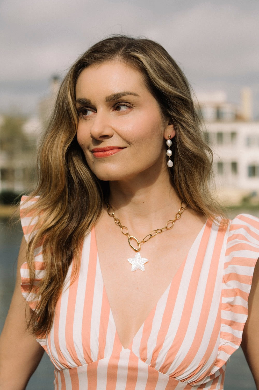 Mother of Pearl Starfish Charm