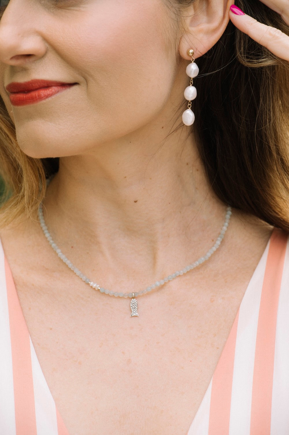 Silver Fin Necklace