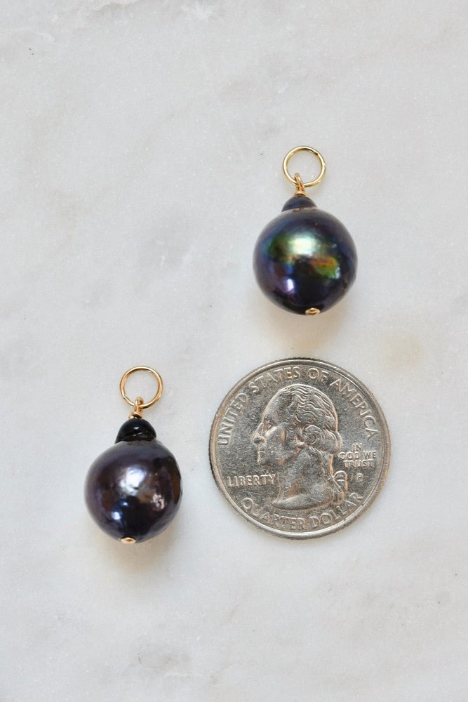 Peacock Baroque Pearl Charm