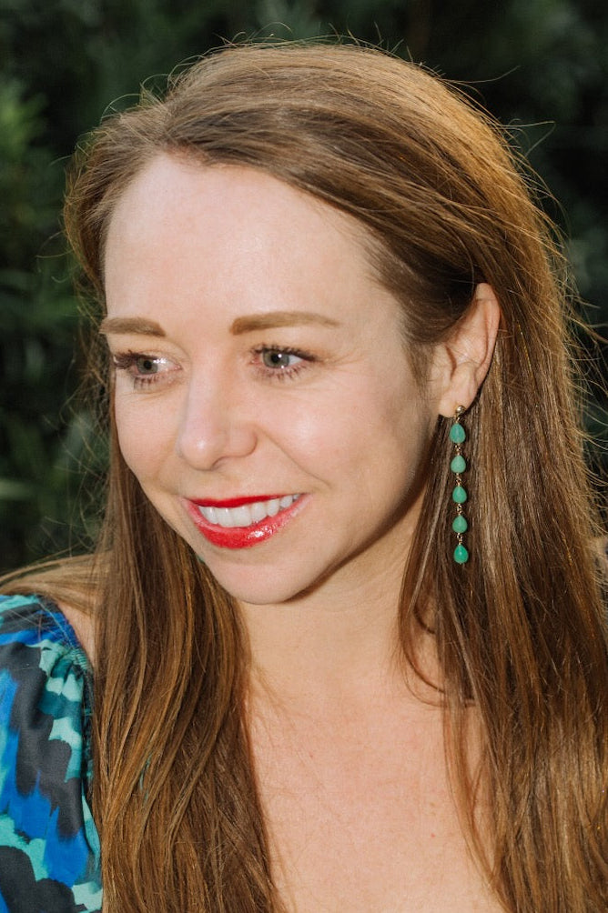 Chrysoprase Drop Earrings