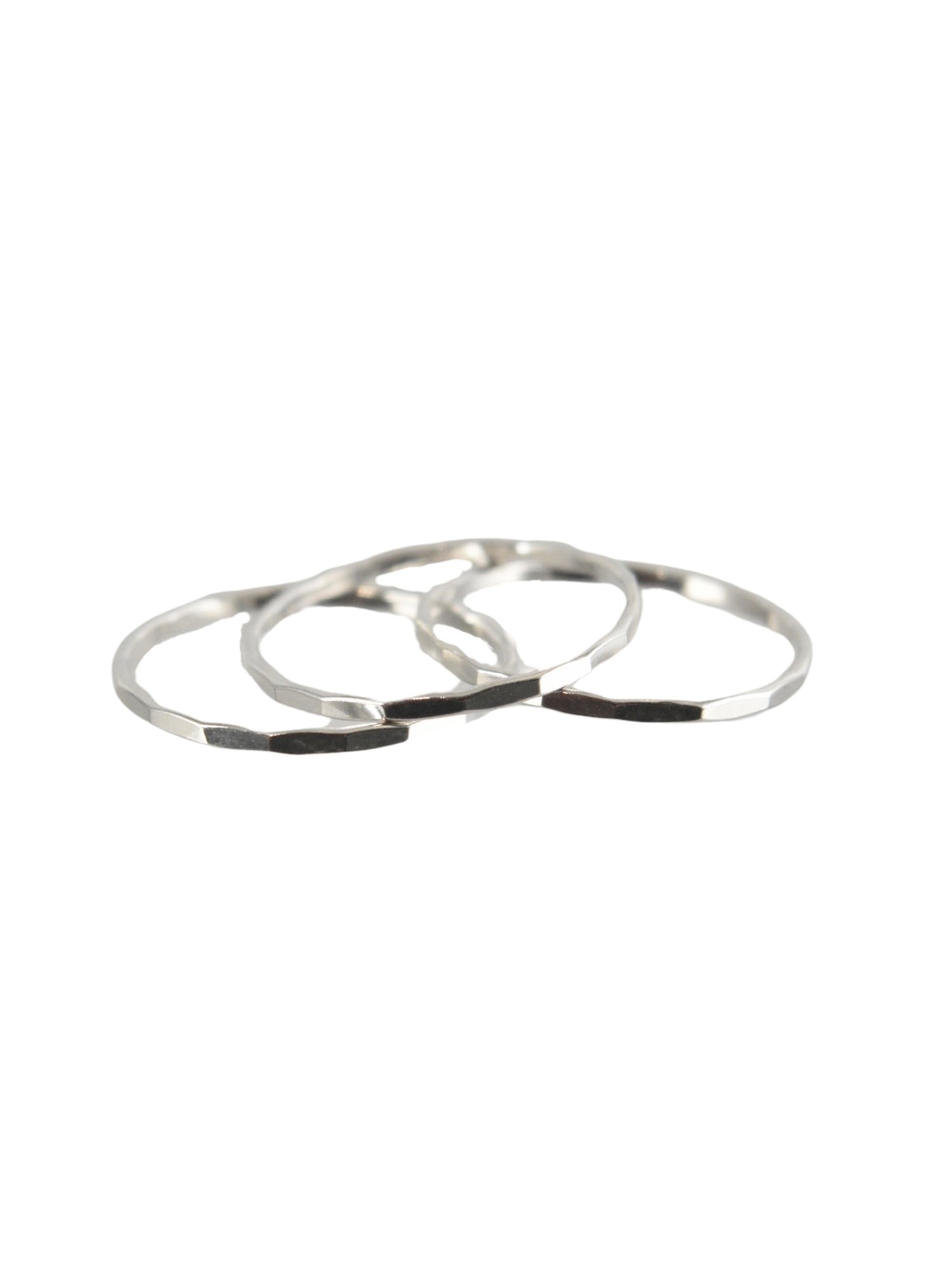 Hunley Hammered Ring in Sterling Silver