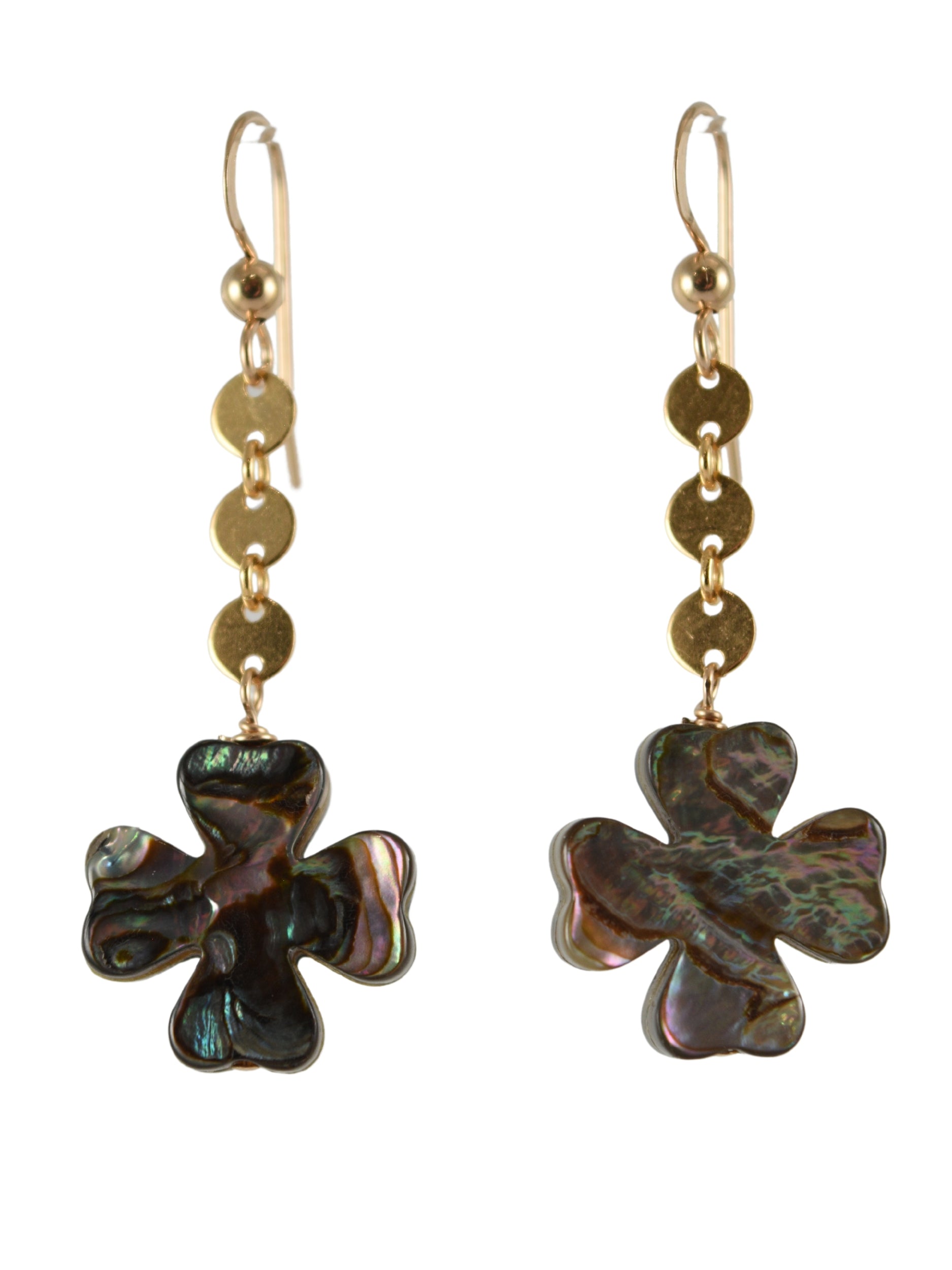 Iris Earrings in Abalone