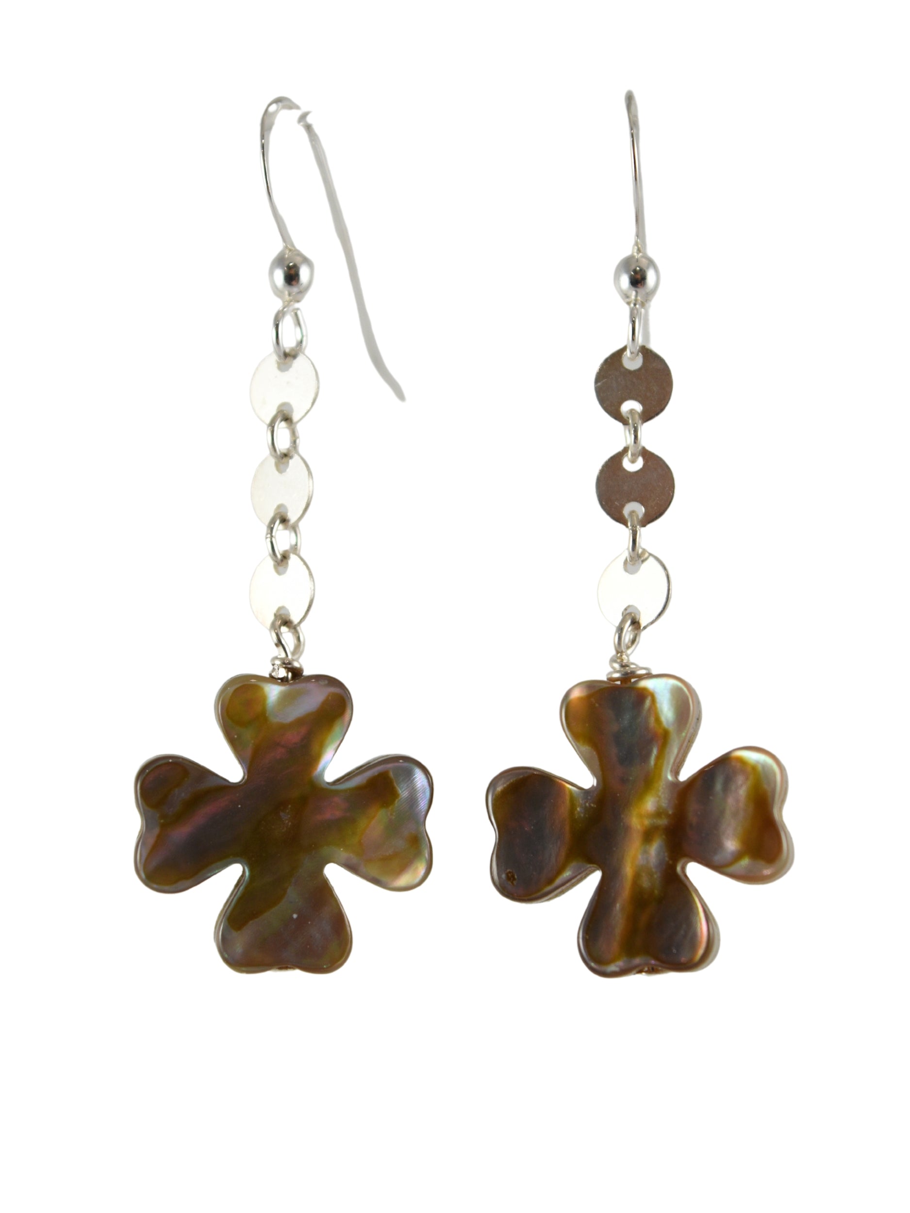 Iris Earrings In Abalone