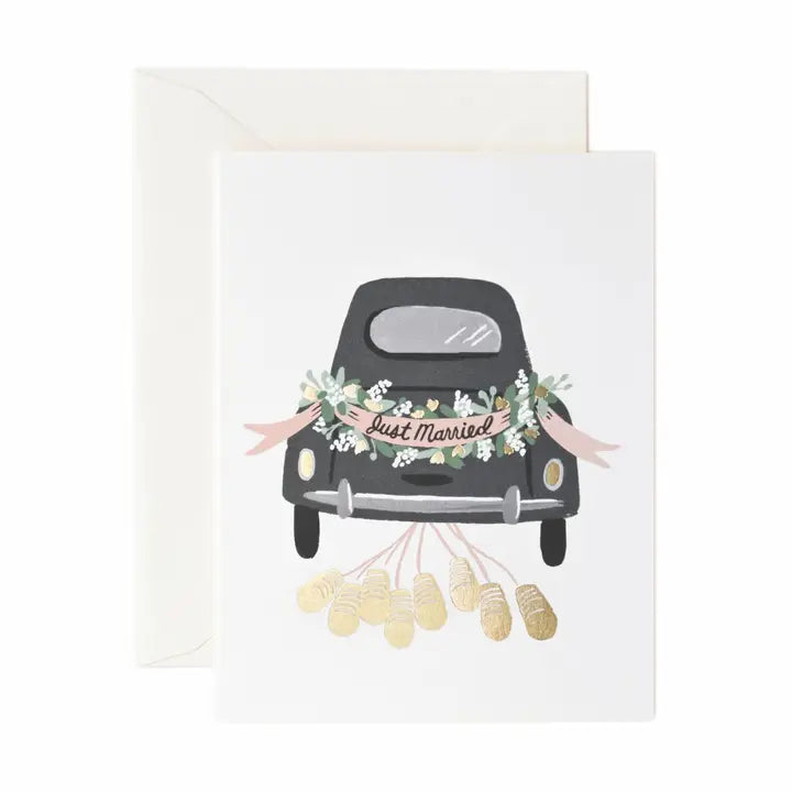 Just Married Getaway Card
