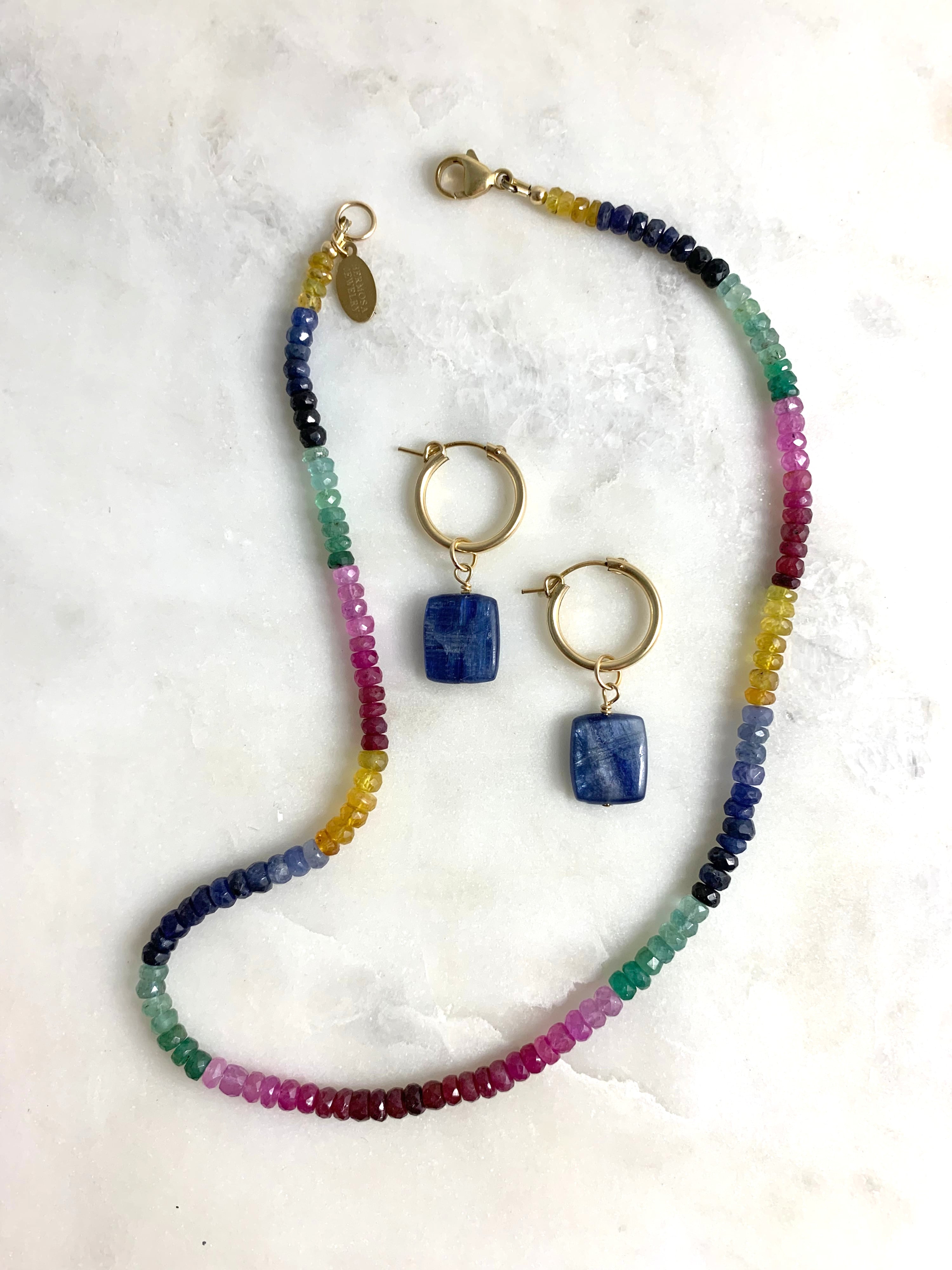 Kyanite Rectangle Charms