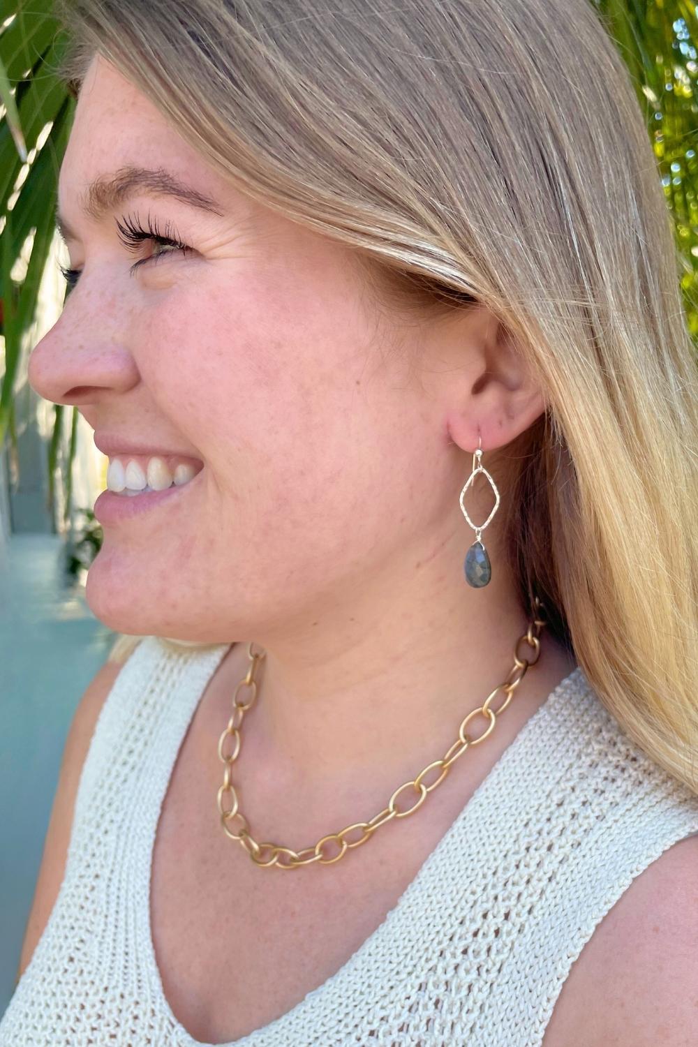 Labradorite Lagoon Earrings