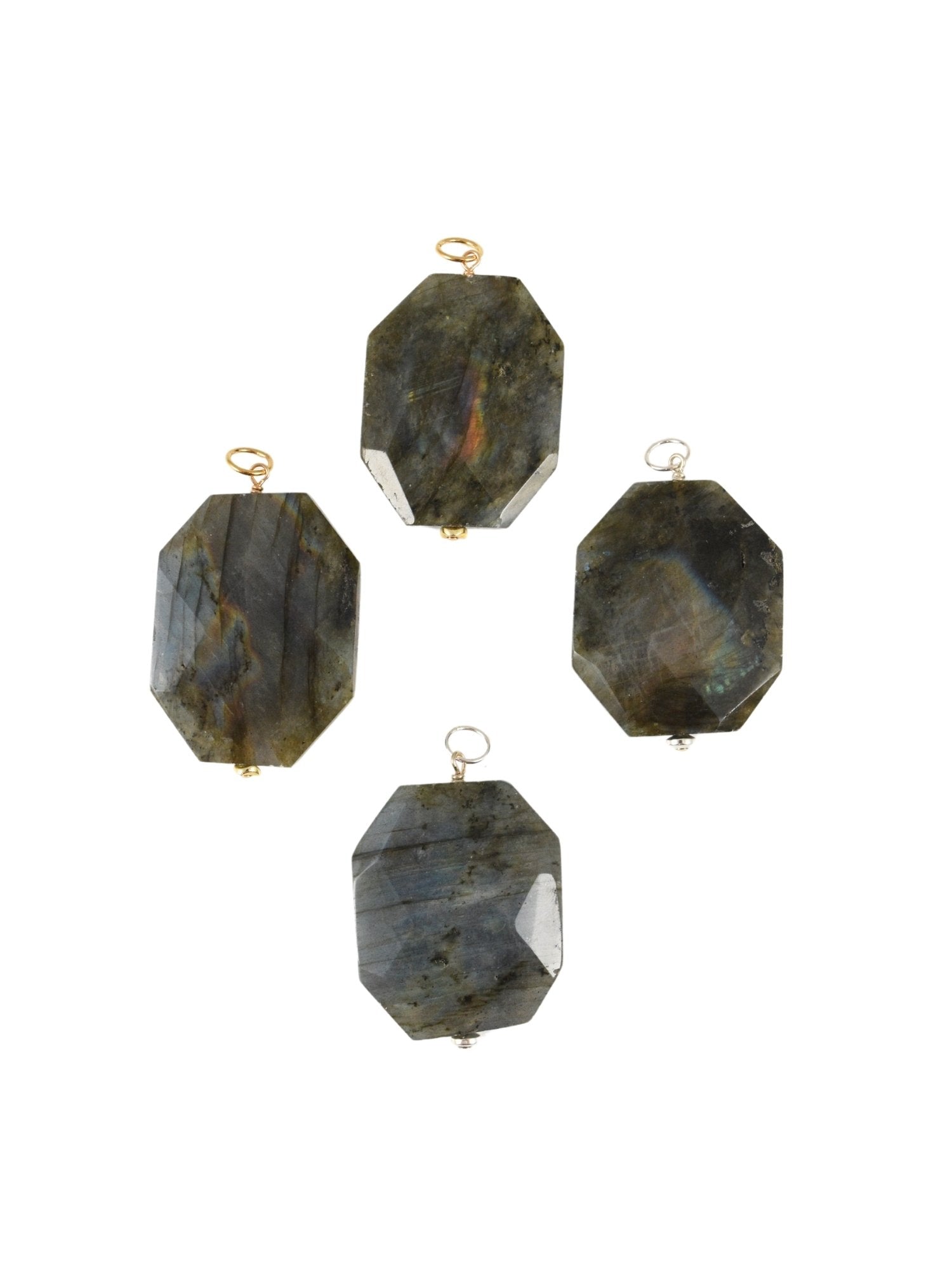 Labradorite Slab Necklace Charm