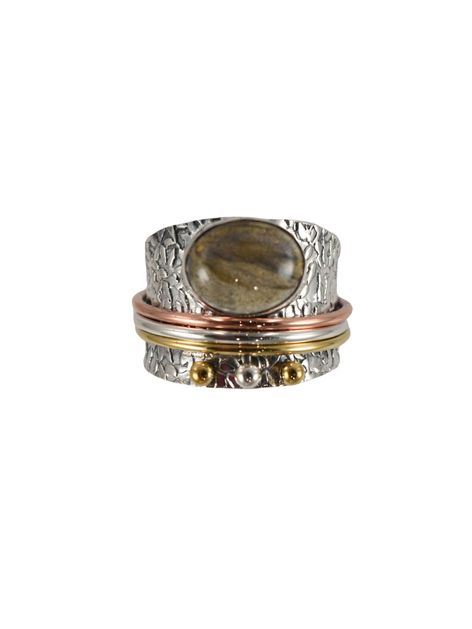 Labradorite Spinner Ring