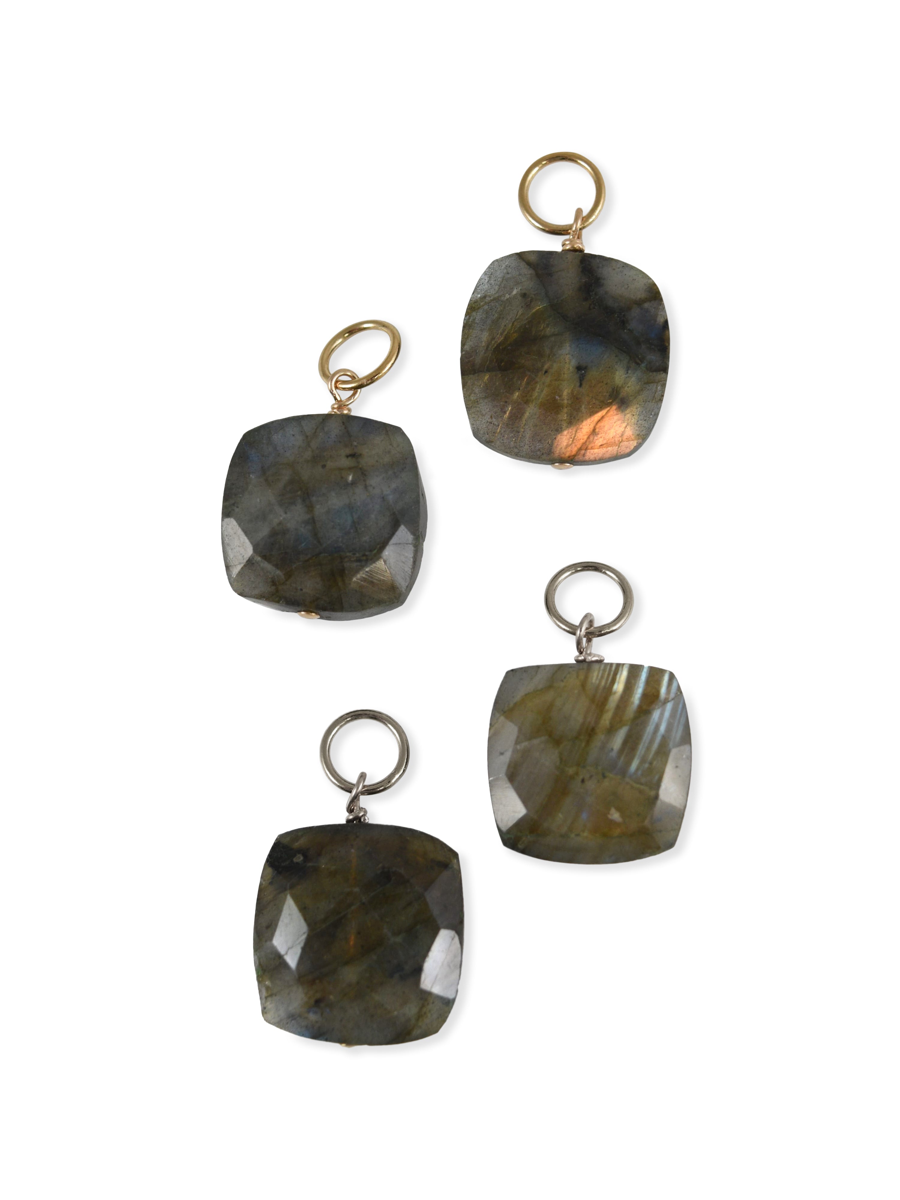 Labradorite Square Charm