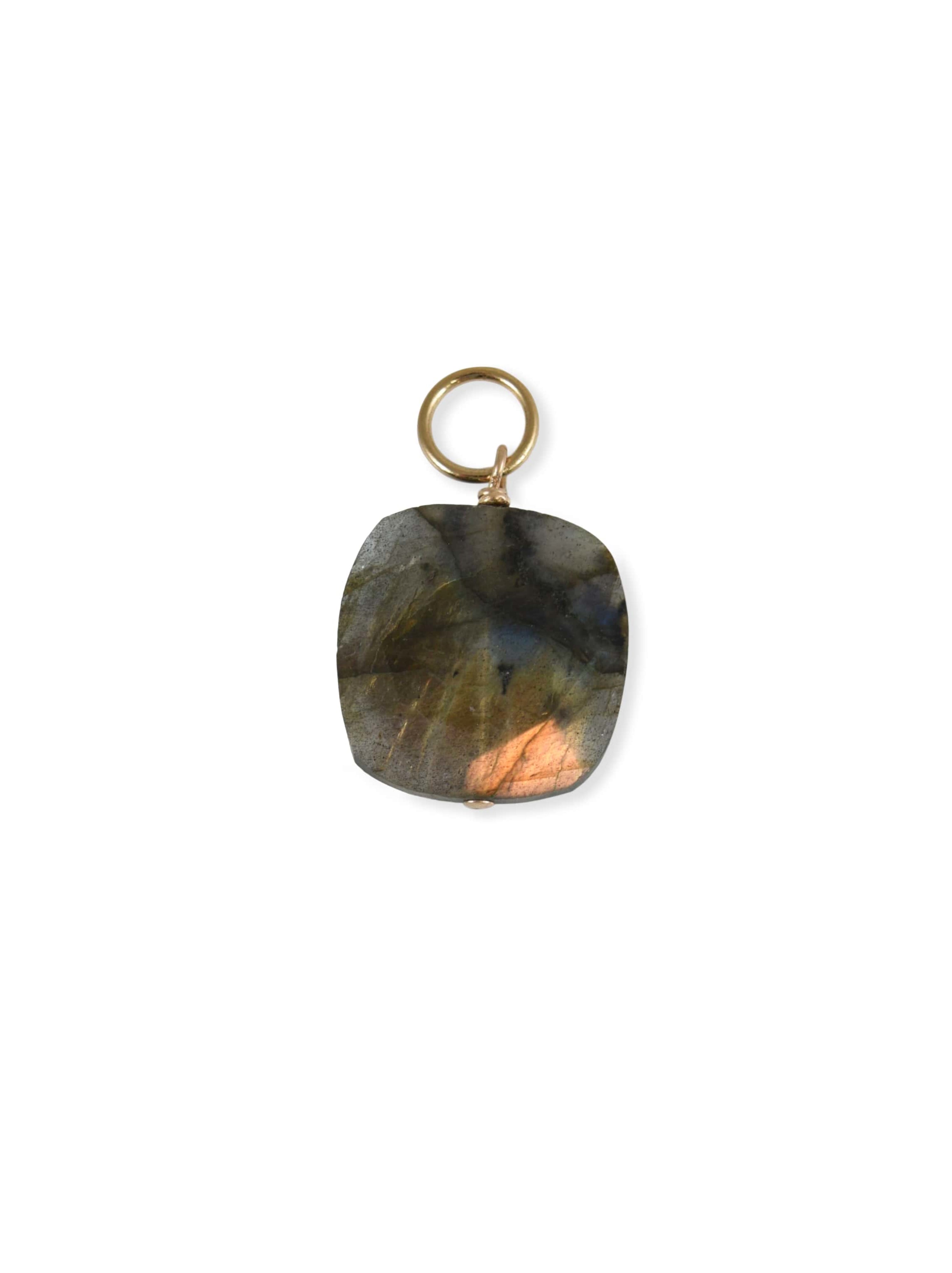 Labradorite Square Charm