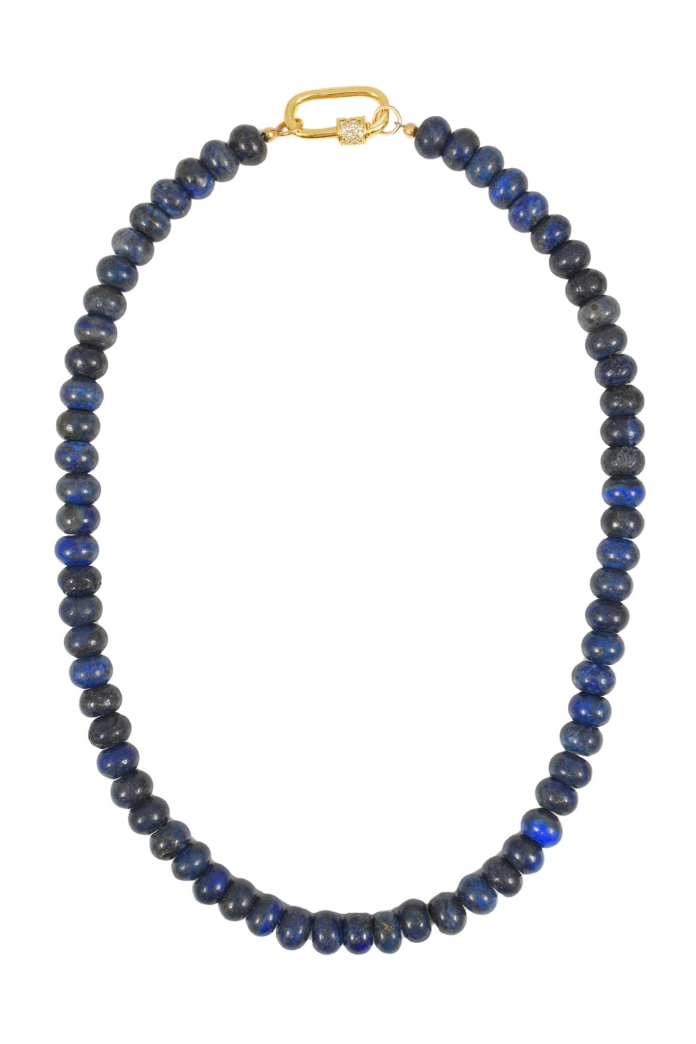 Lapis Carabiner Necklace
