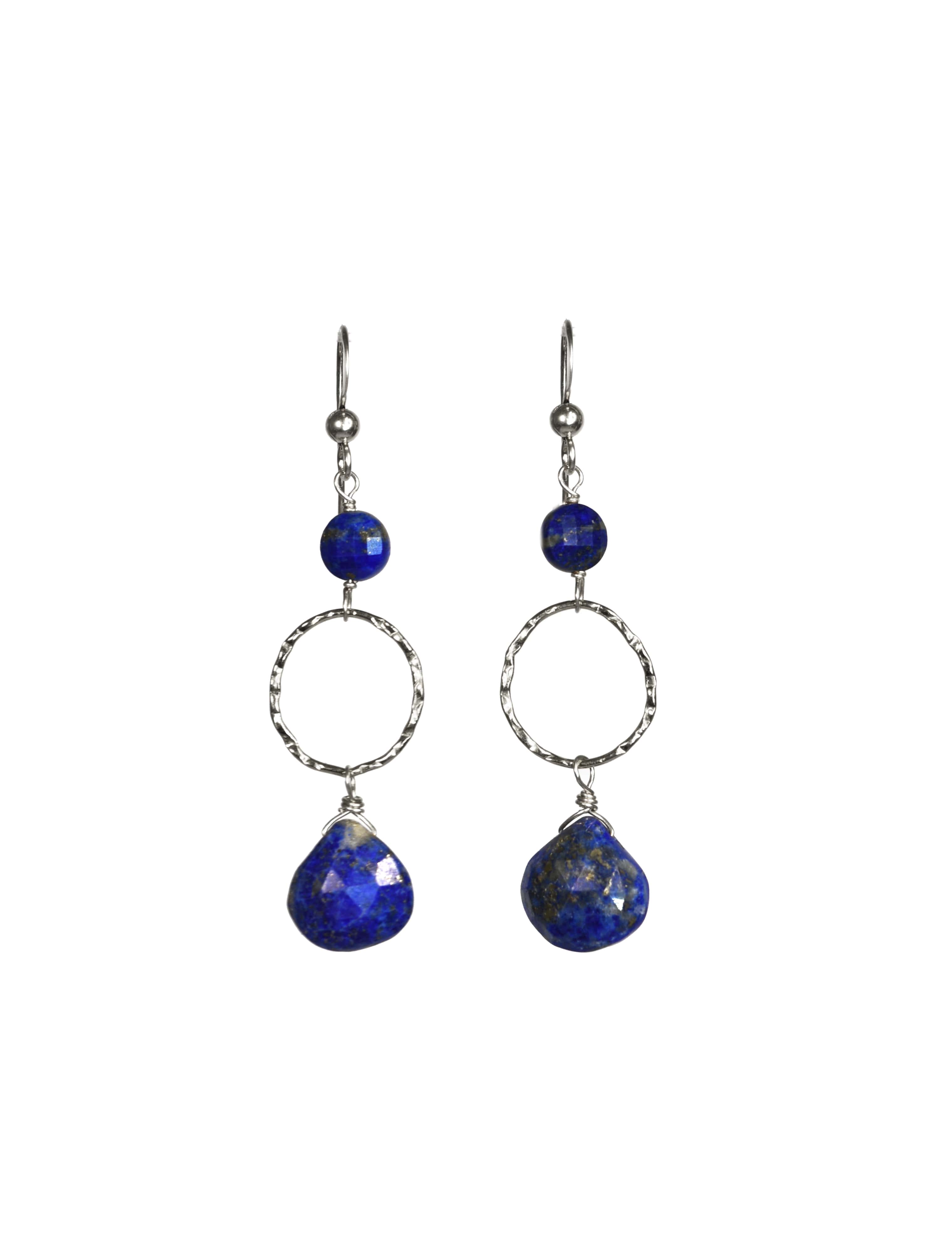 Tillie Earrings in Lapis