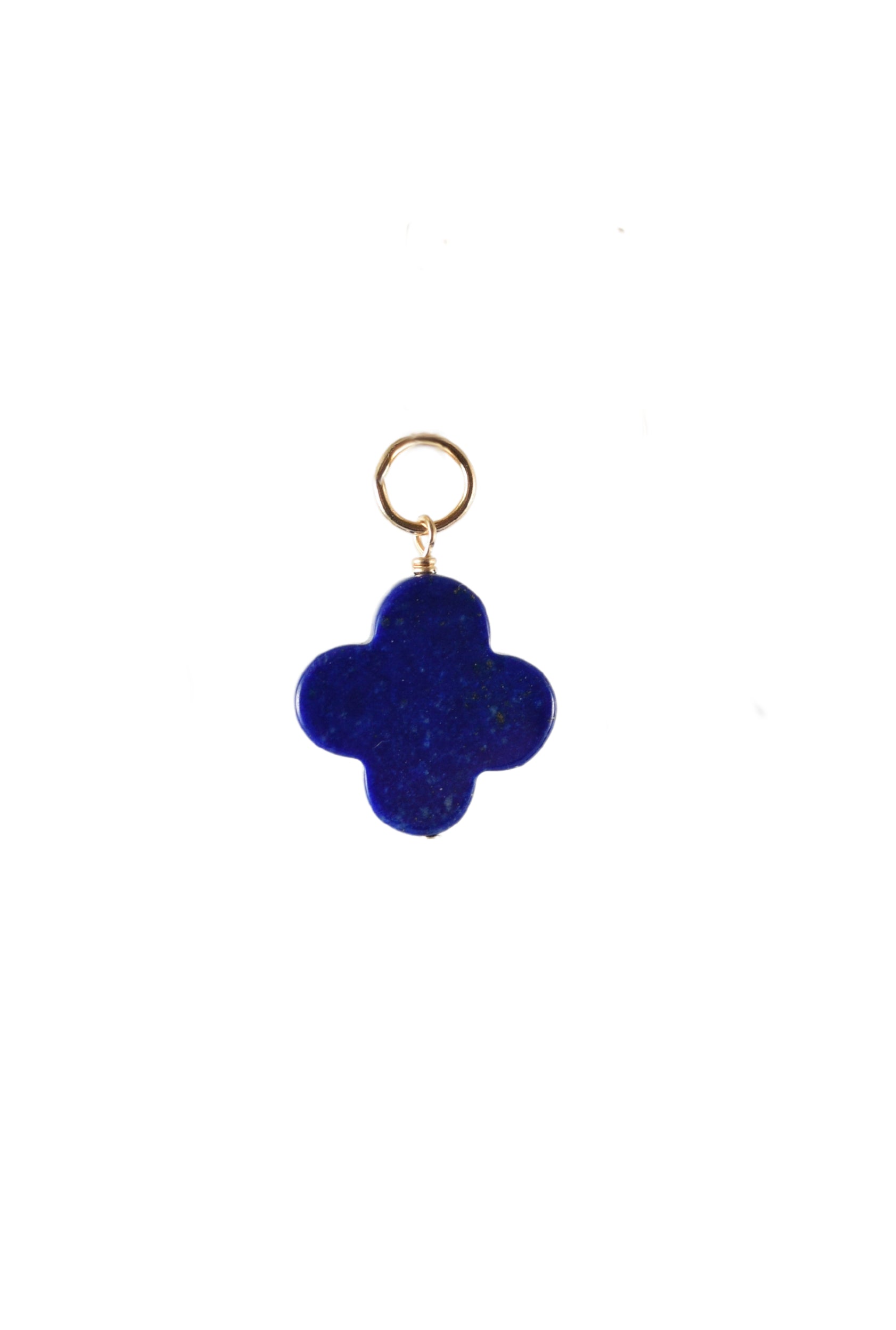 Lapis Lazuli Quatrefoil Charm