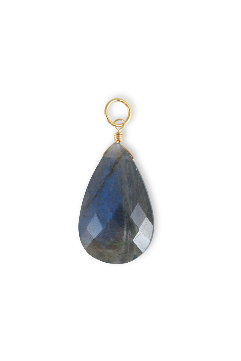 Large Labradorite Teardrop Charm
