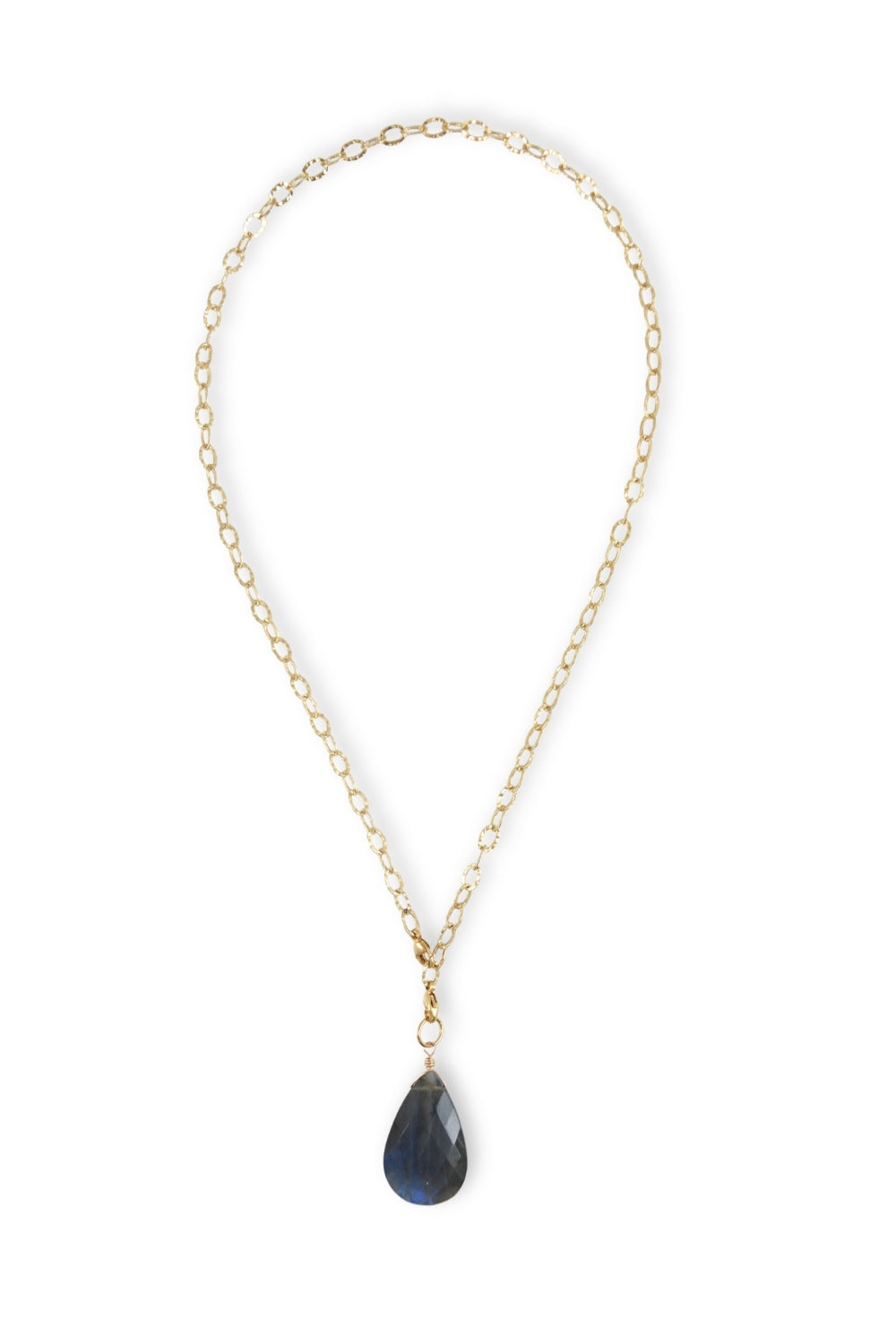 Large Labradorite Teardrop Charm