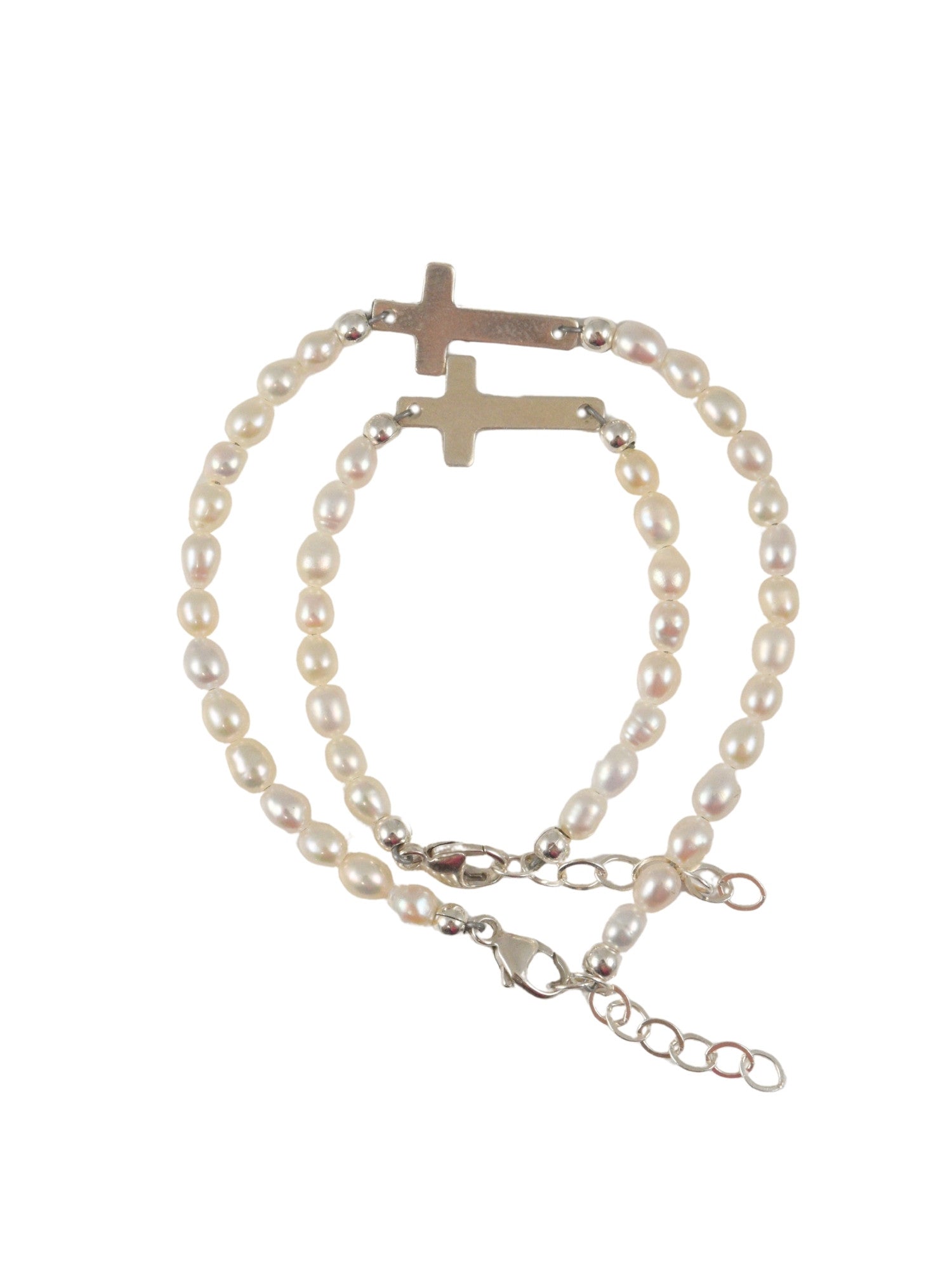 Pearl Cross Bracelet