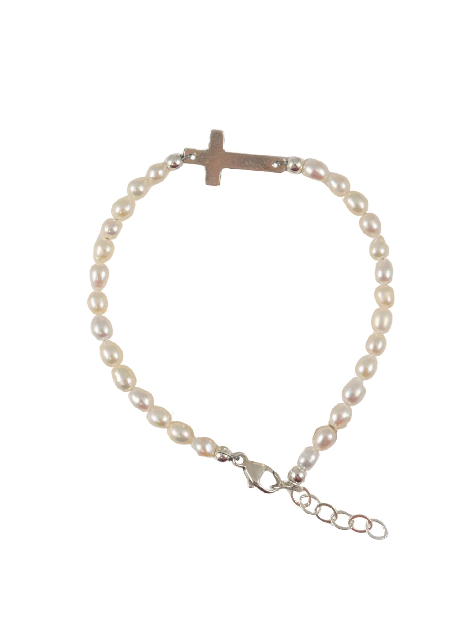 Pearl Cross Bracelet