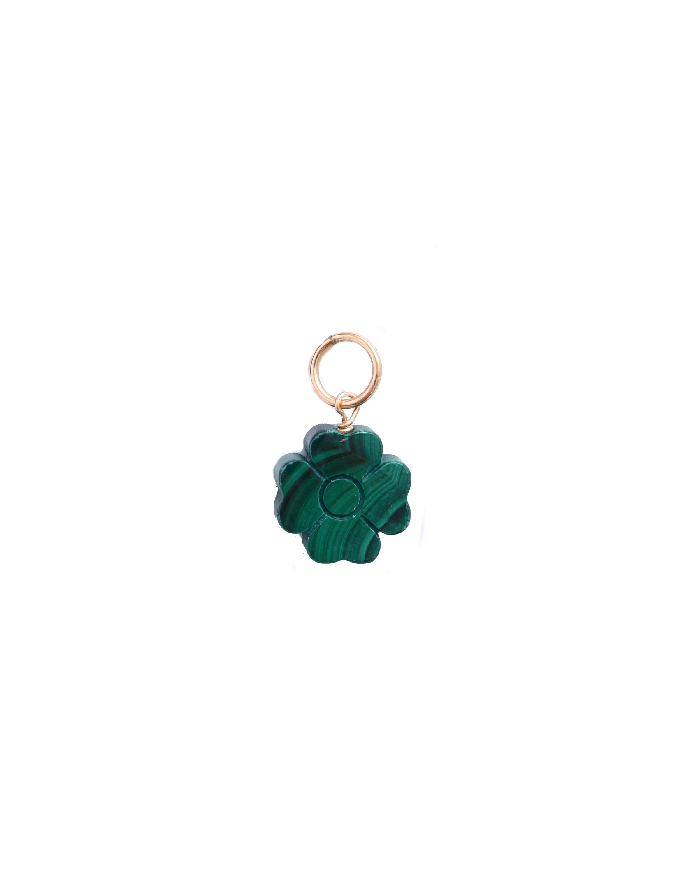 Malachite Flower Charm