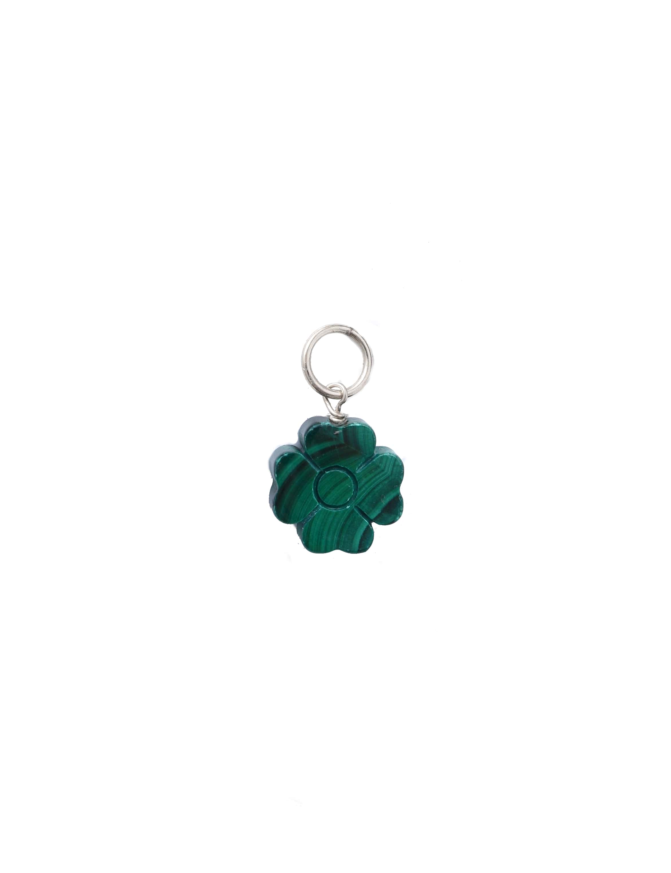 Malachite Flower Charm