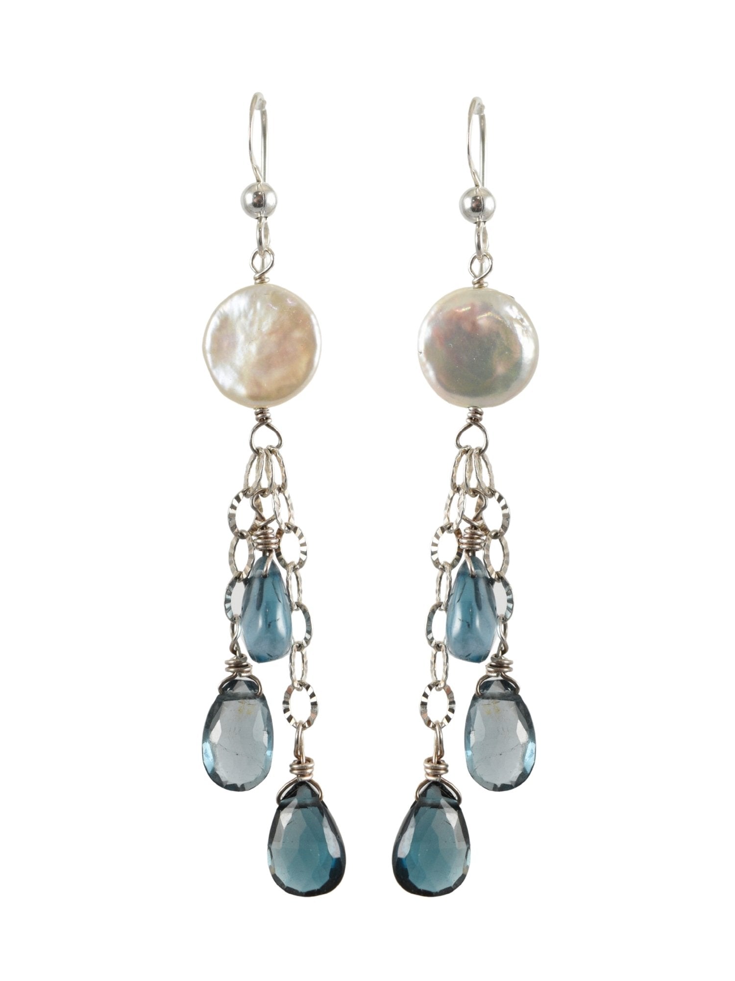 Mariner Moon Earrings in London Blue
