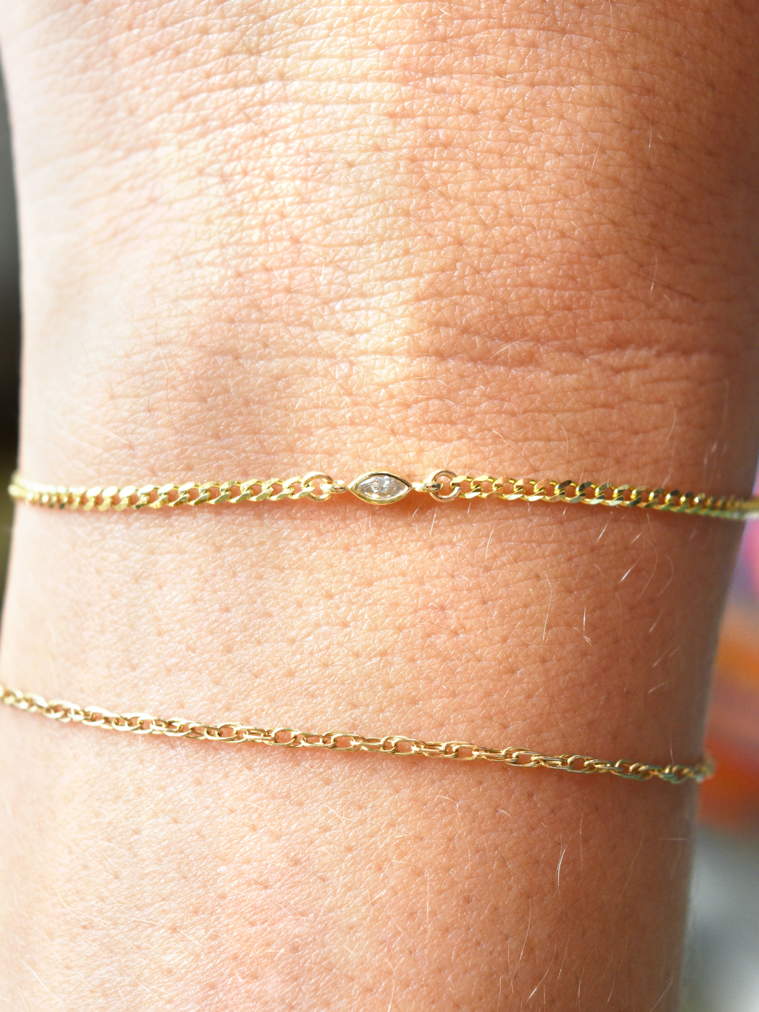 Marquise Diamond Charm