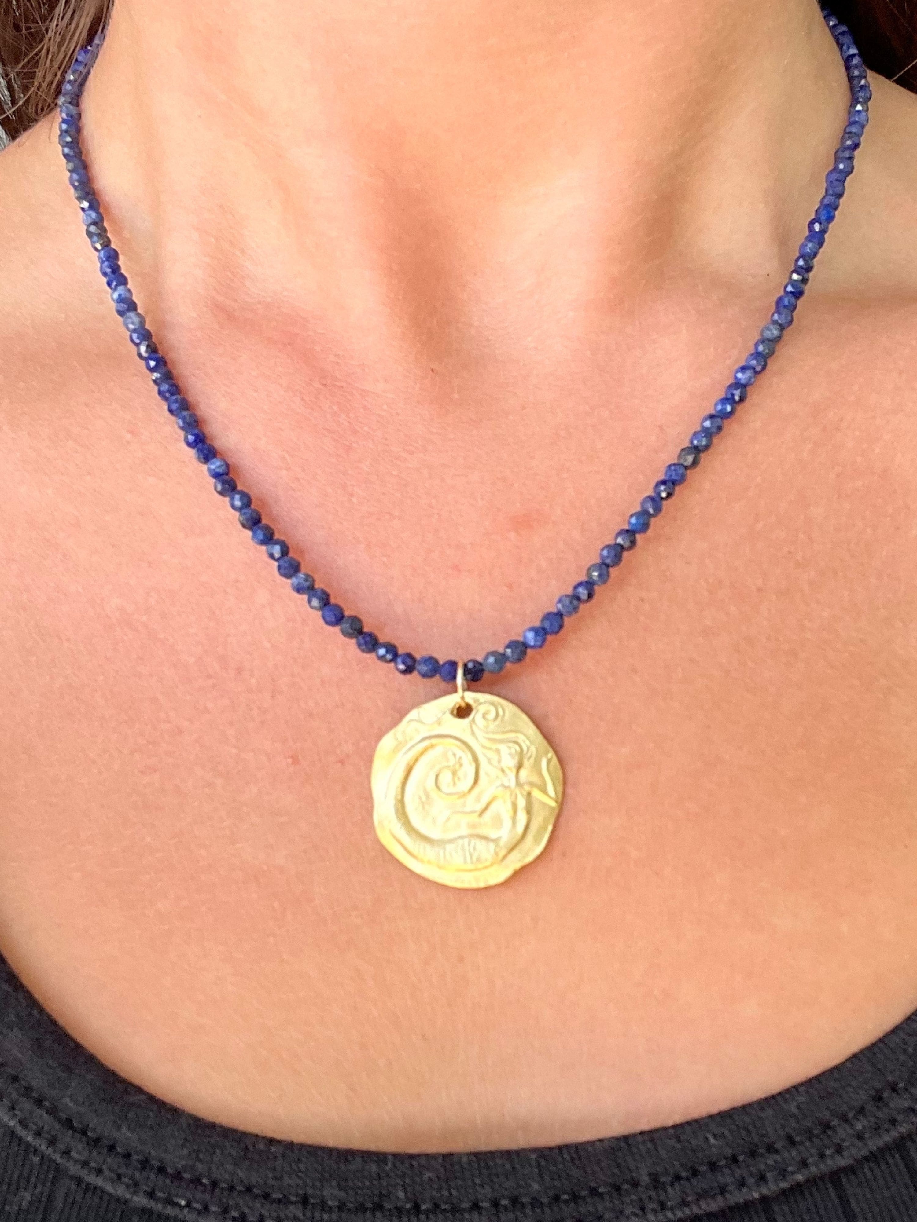 Lapis Mermaid Necklace