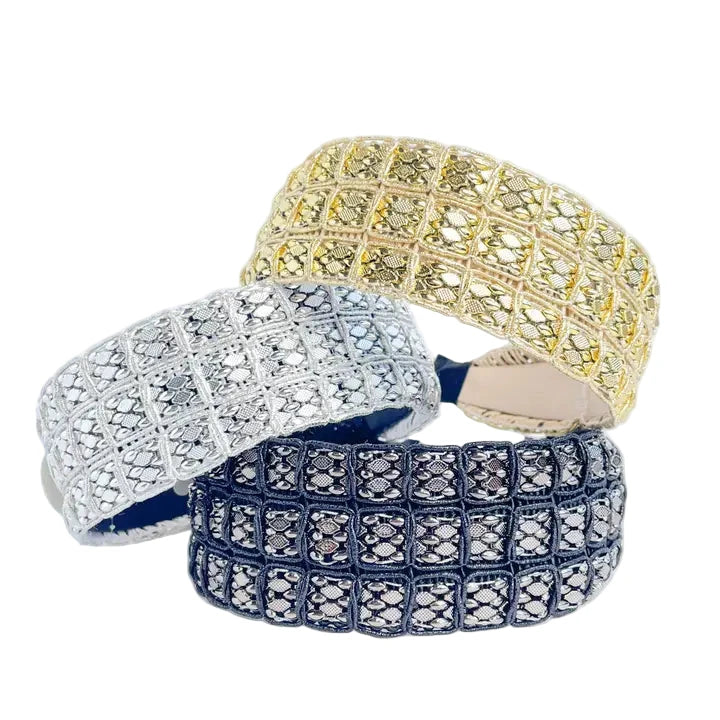 Metallic Beaded Headband