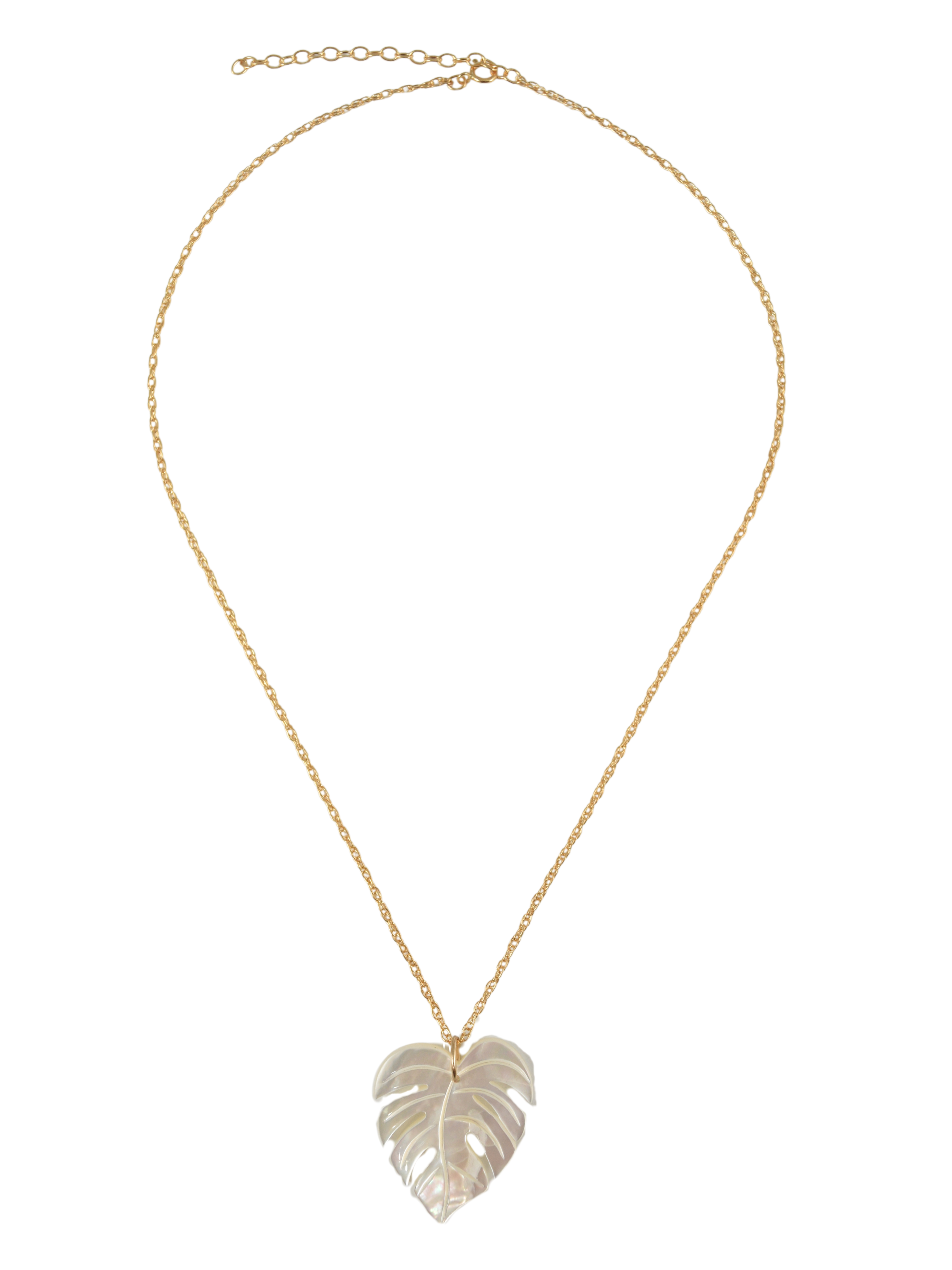 Monstera Mother of Pearl Small Charm