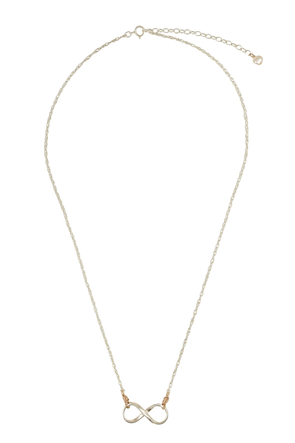 Mixed Metal Infinity Necklace