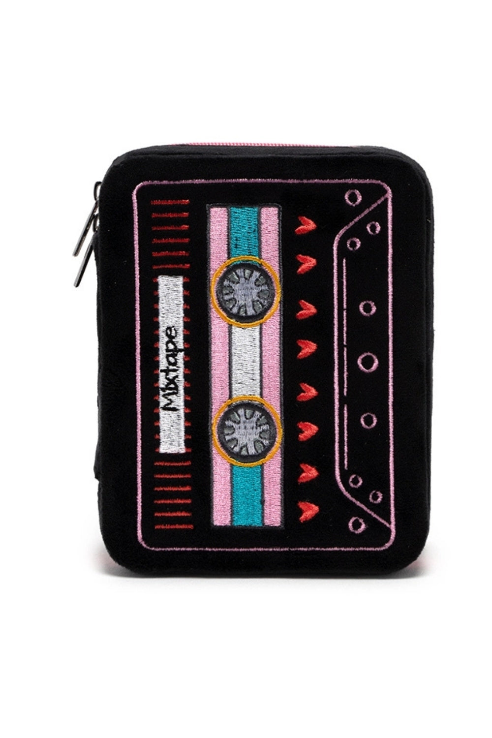Mixtape Velvet Jewelry Zip Case