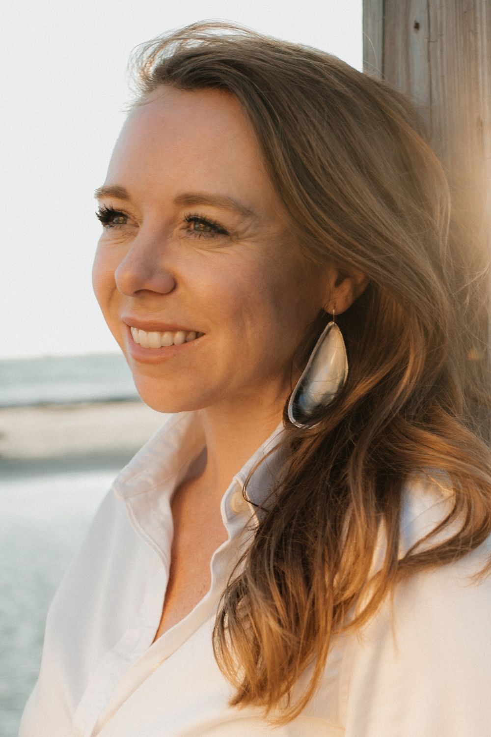 Mussel Earrings in Sterling Silver