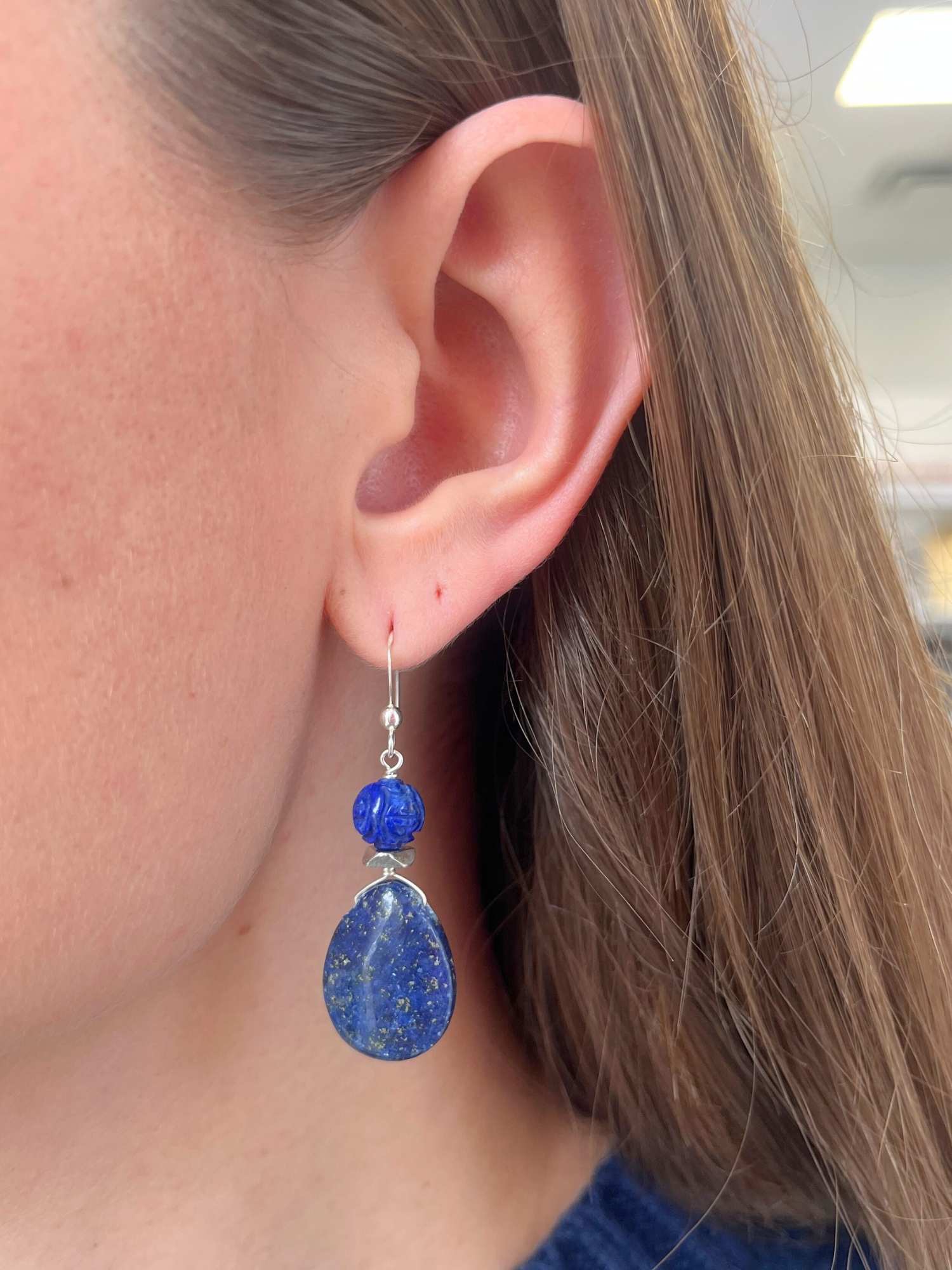 Mykonos Lapis Earrings