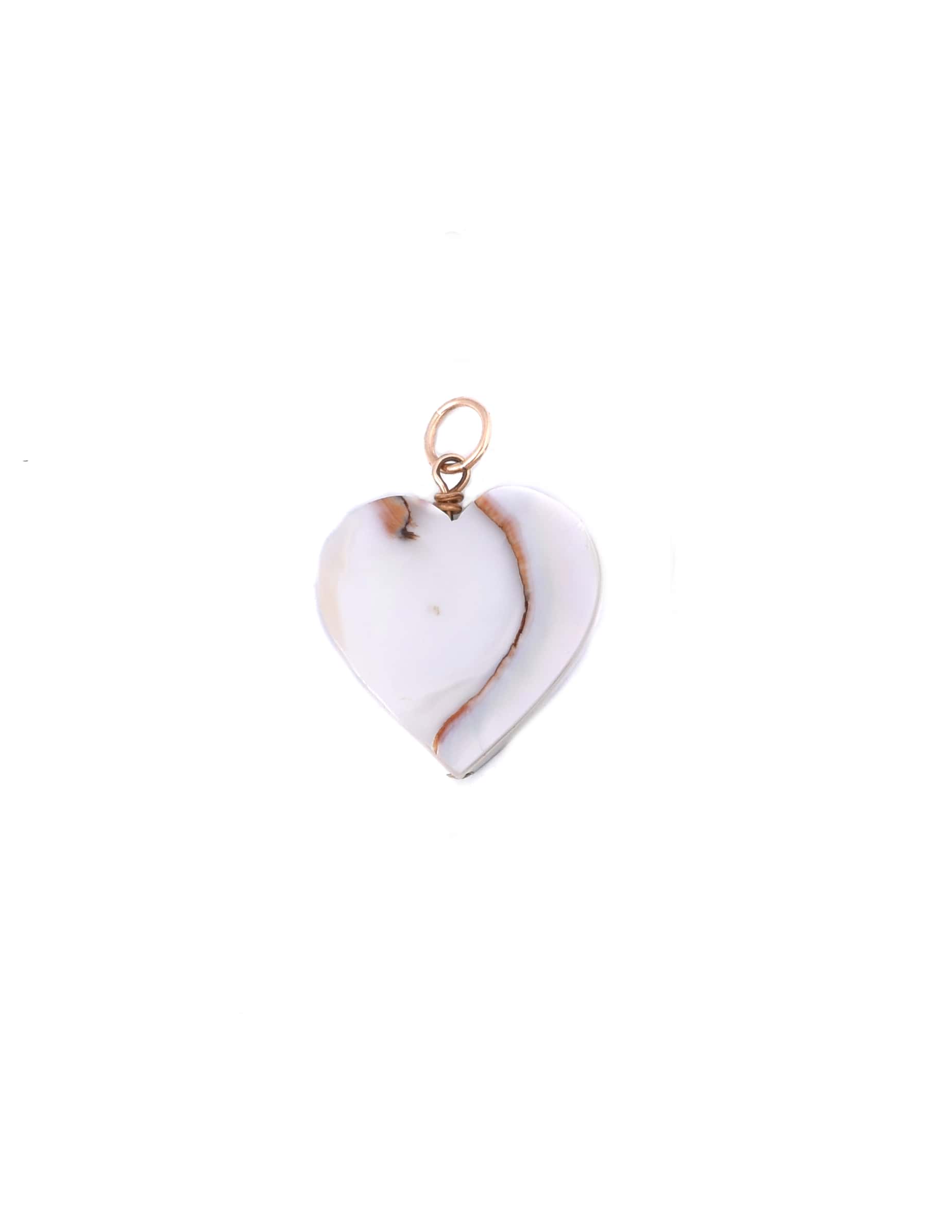 Mini Nautilus Heart Charm