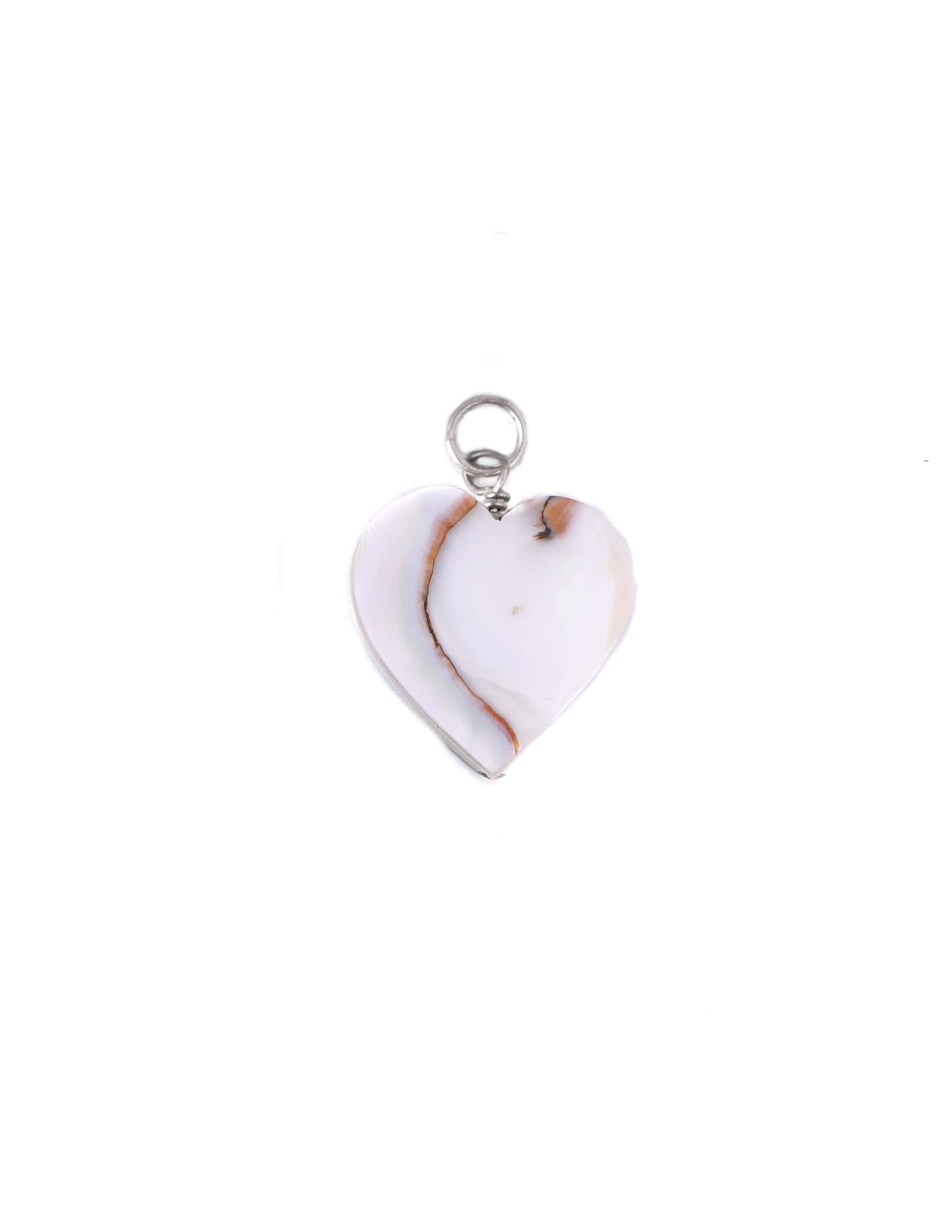 Mini Nautilus Heart Charm