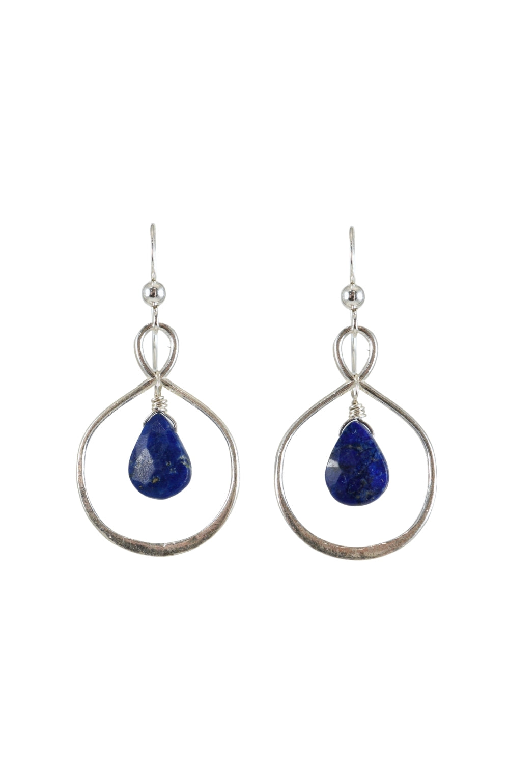 Neptune Earrings in Lapis