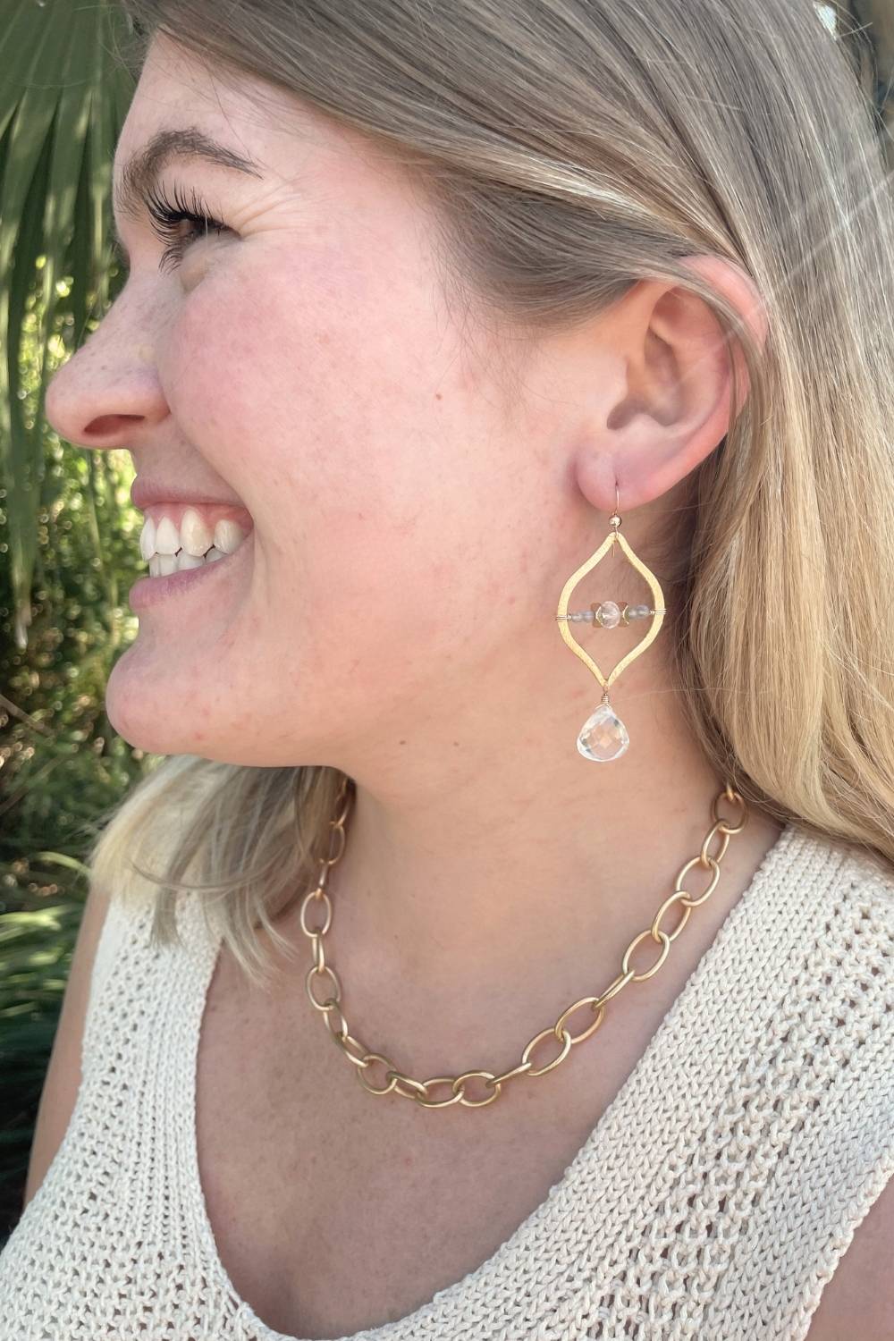 Oasis Earrings in Quartz