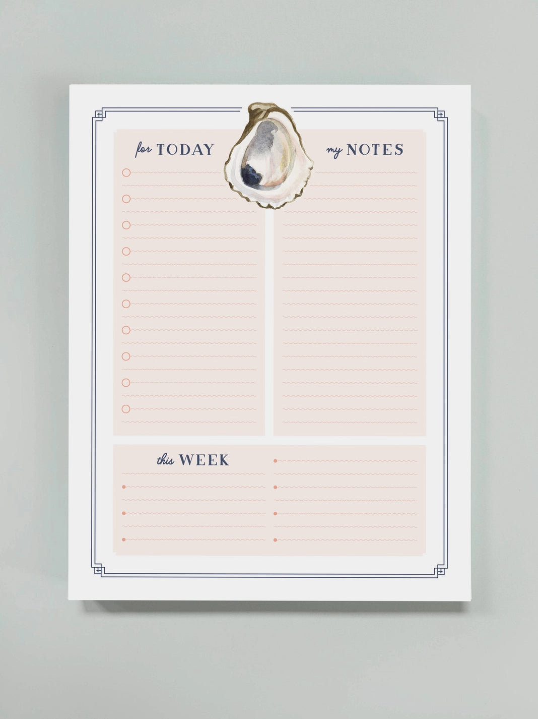 Oyster Planner Notepad