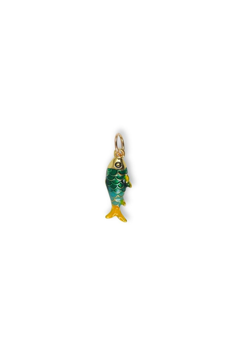 a small green fish charm
