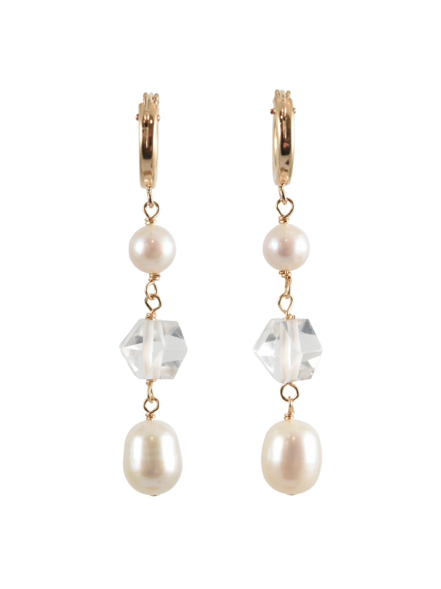 Palmer Pearl Hoop Earrings