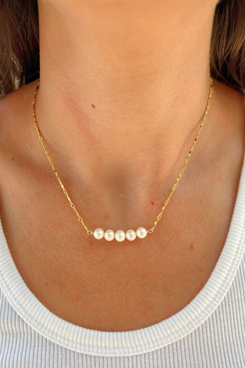 Pearl Bar Necklace