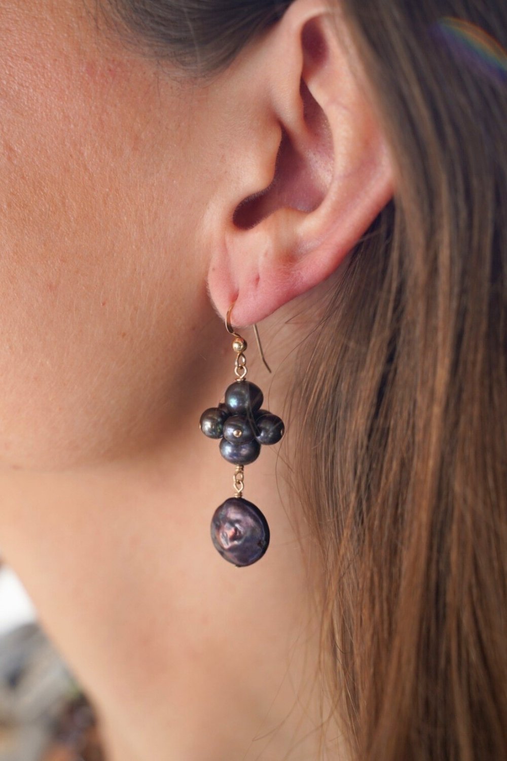 Pearl Cluster Earrings