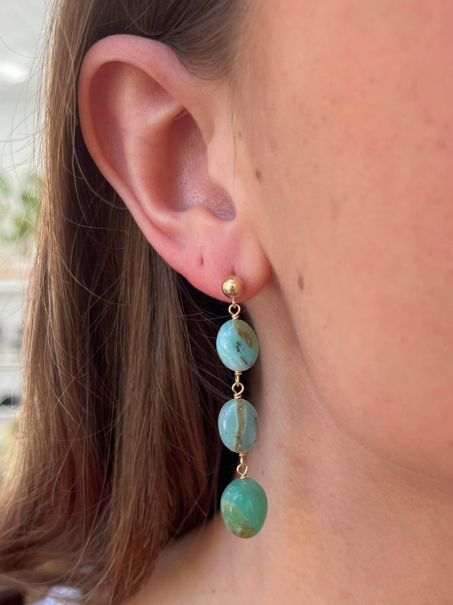 Peruvian Opal Earrings