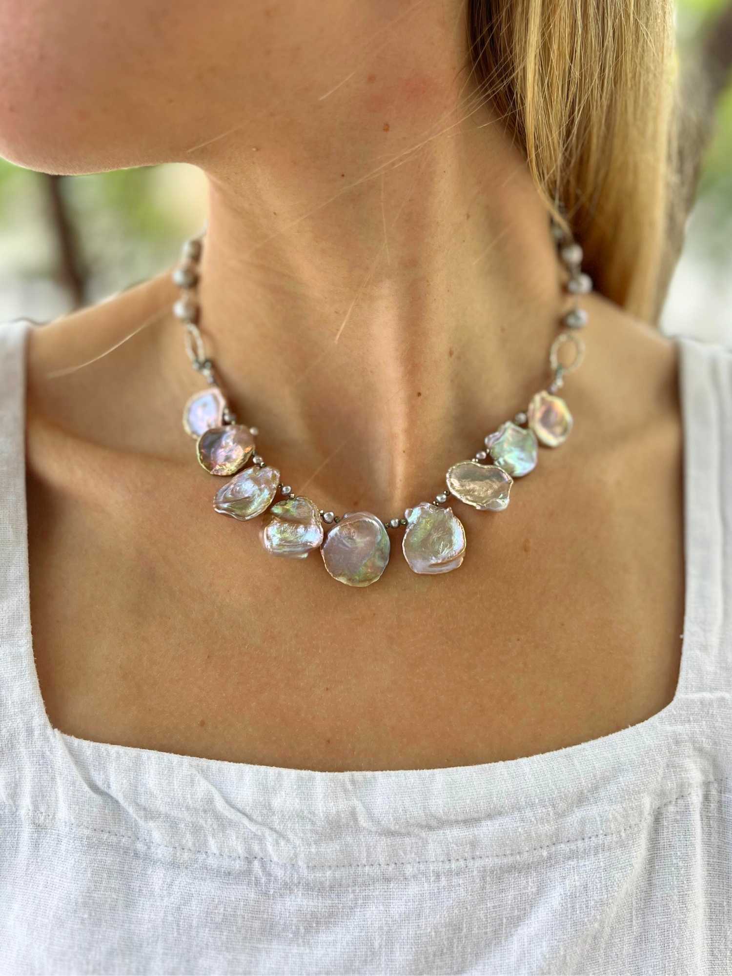 Pinckney Pearl Necklace in Pink