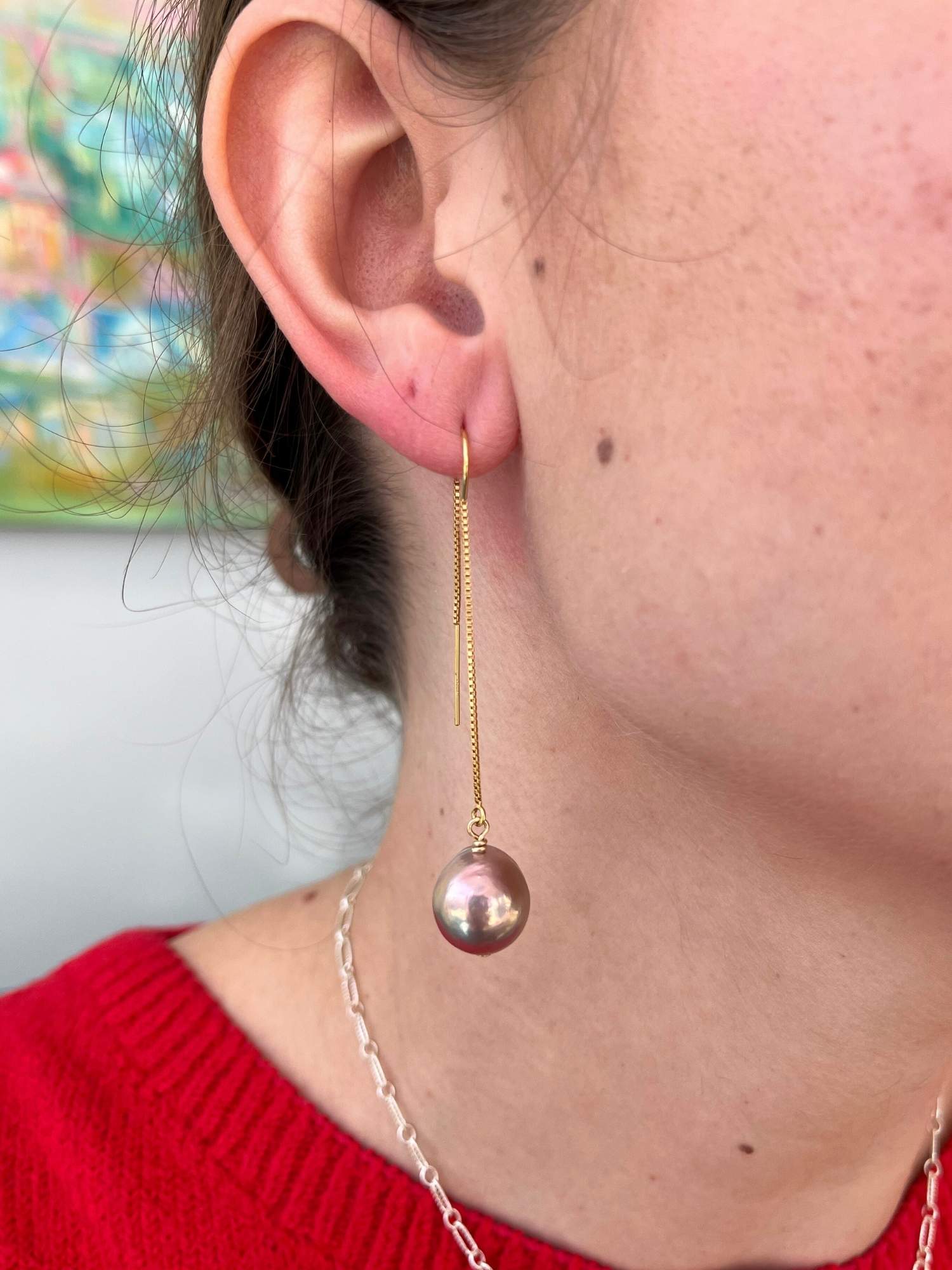 Pearl Threader in Pink Pearl