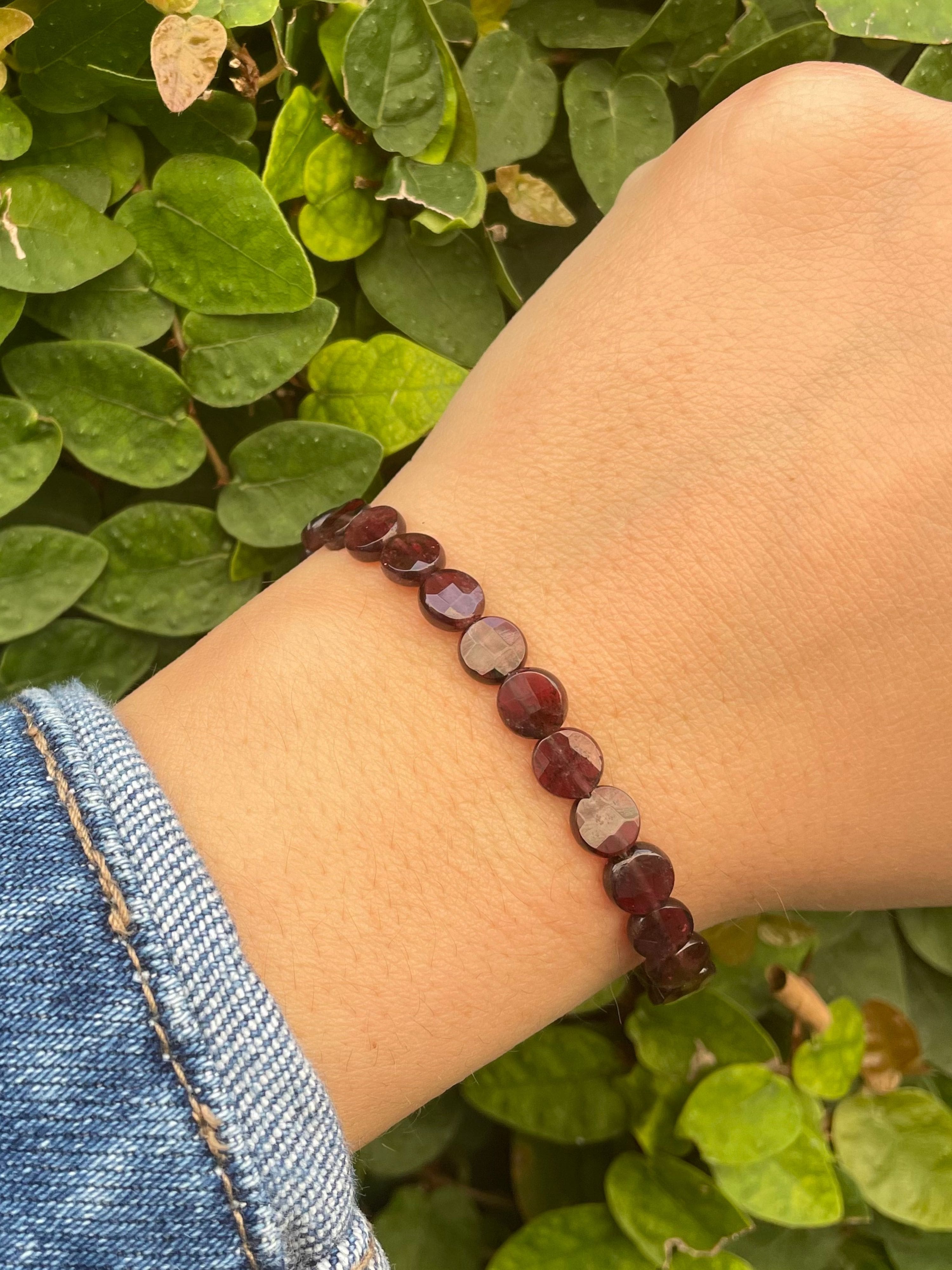 Chloe Bracelet in Garnet
