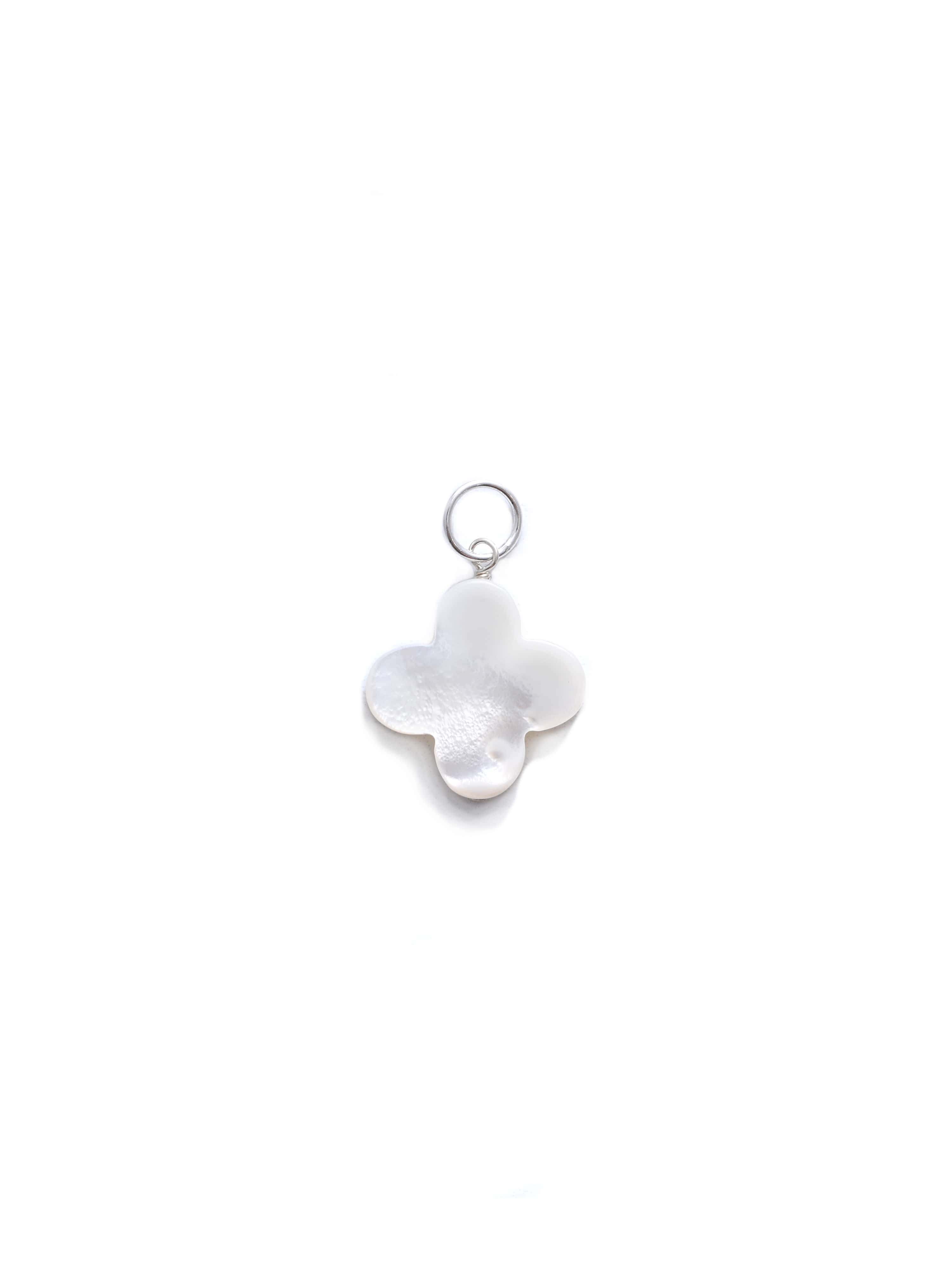 Mother Of Pearl Quatrefoil charm