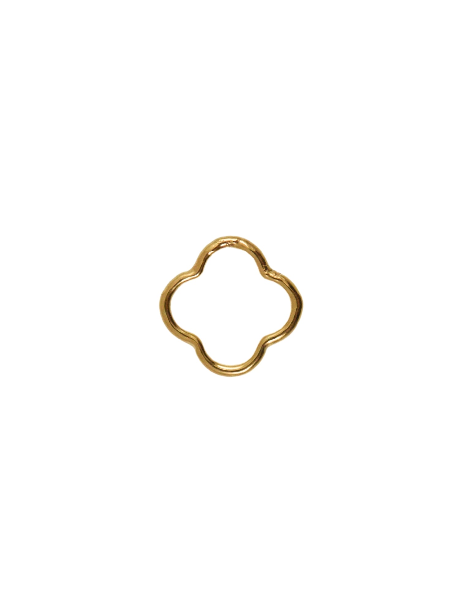 Quatrefoil Charm in Gold Filled for Permanent Jewelry