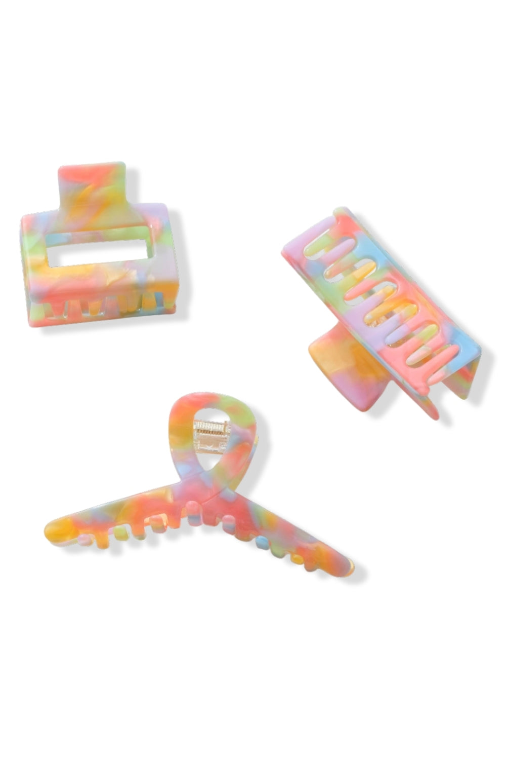 Rainbow Paradise Claw Clips