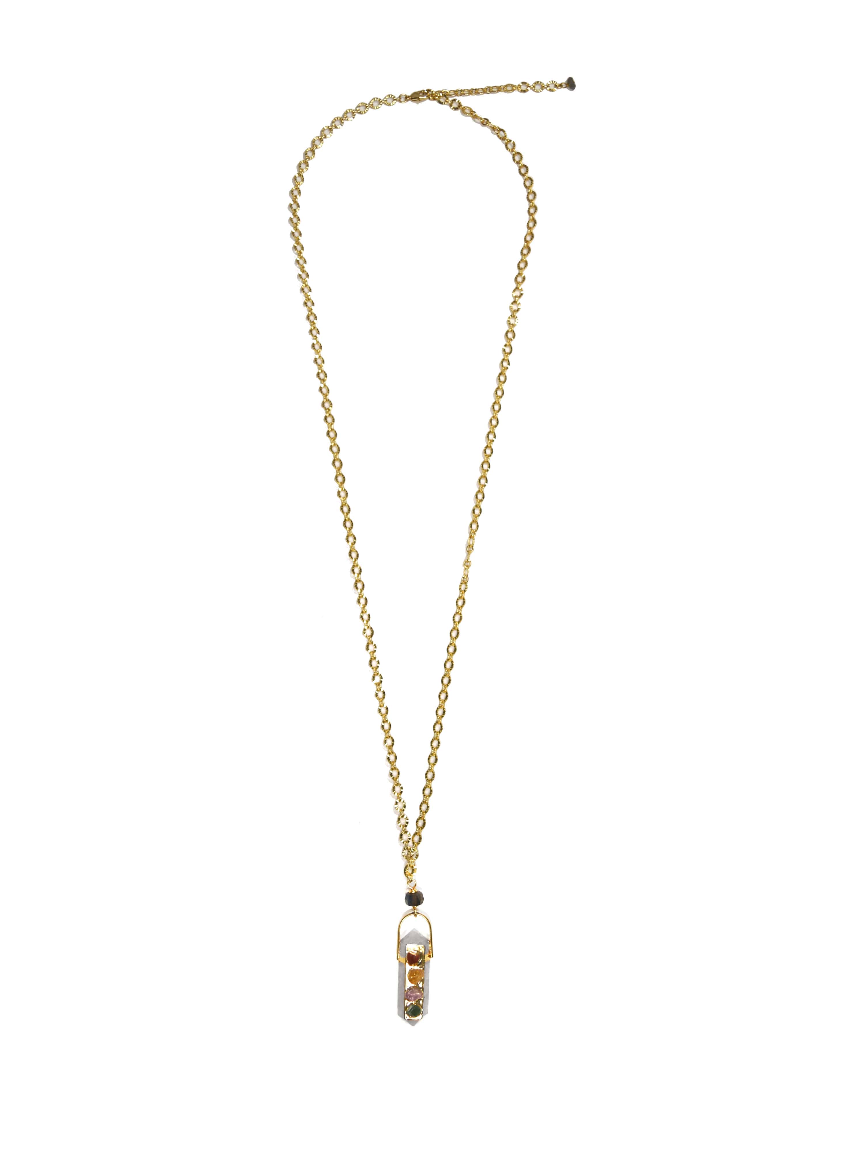 Rainbow Chakra Crystal Necklace