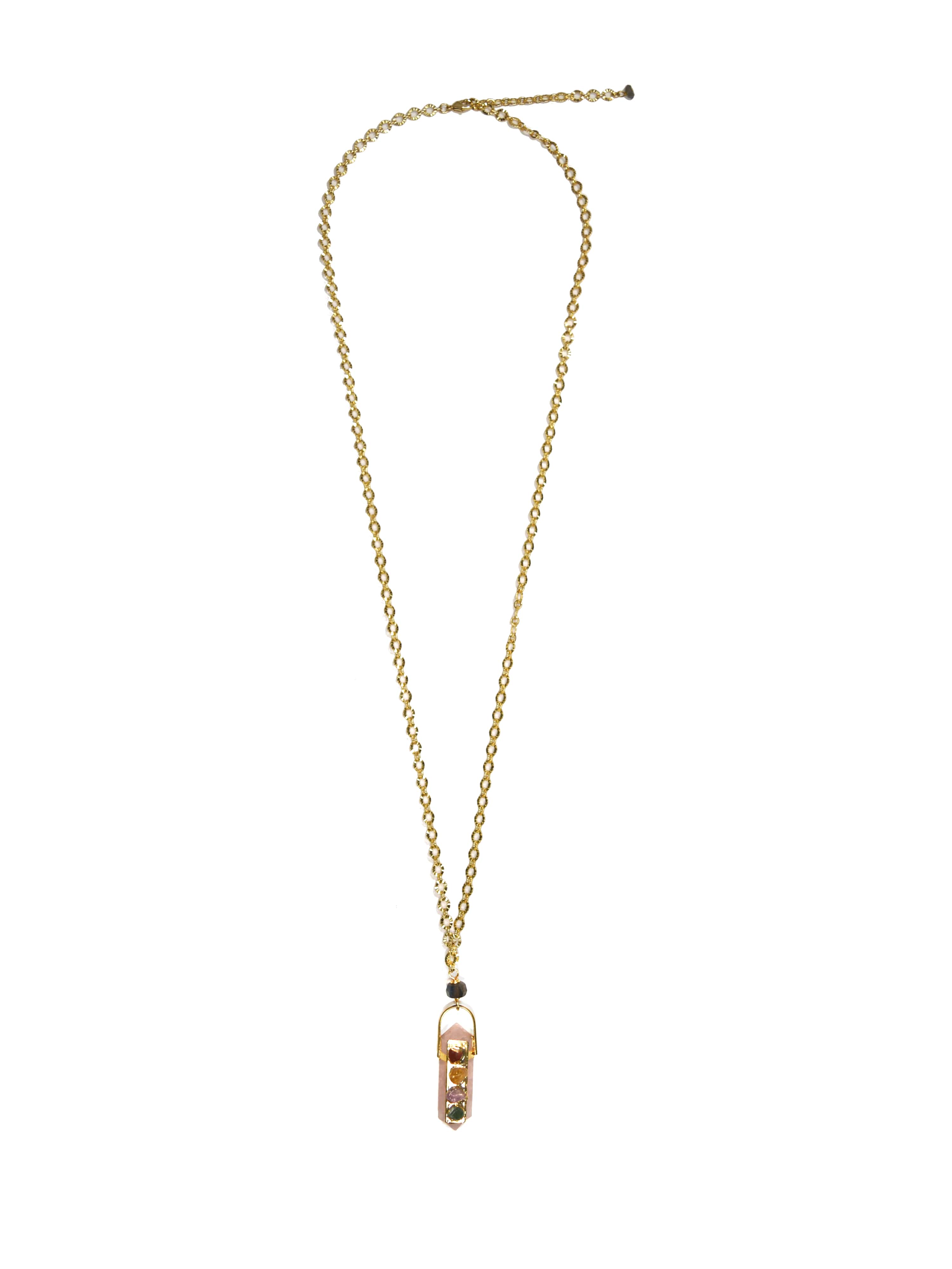 Rainbow Chakra Crystal Necklace